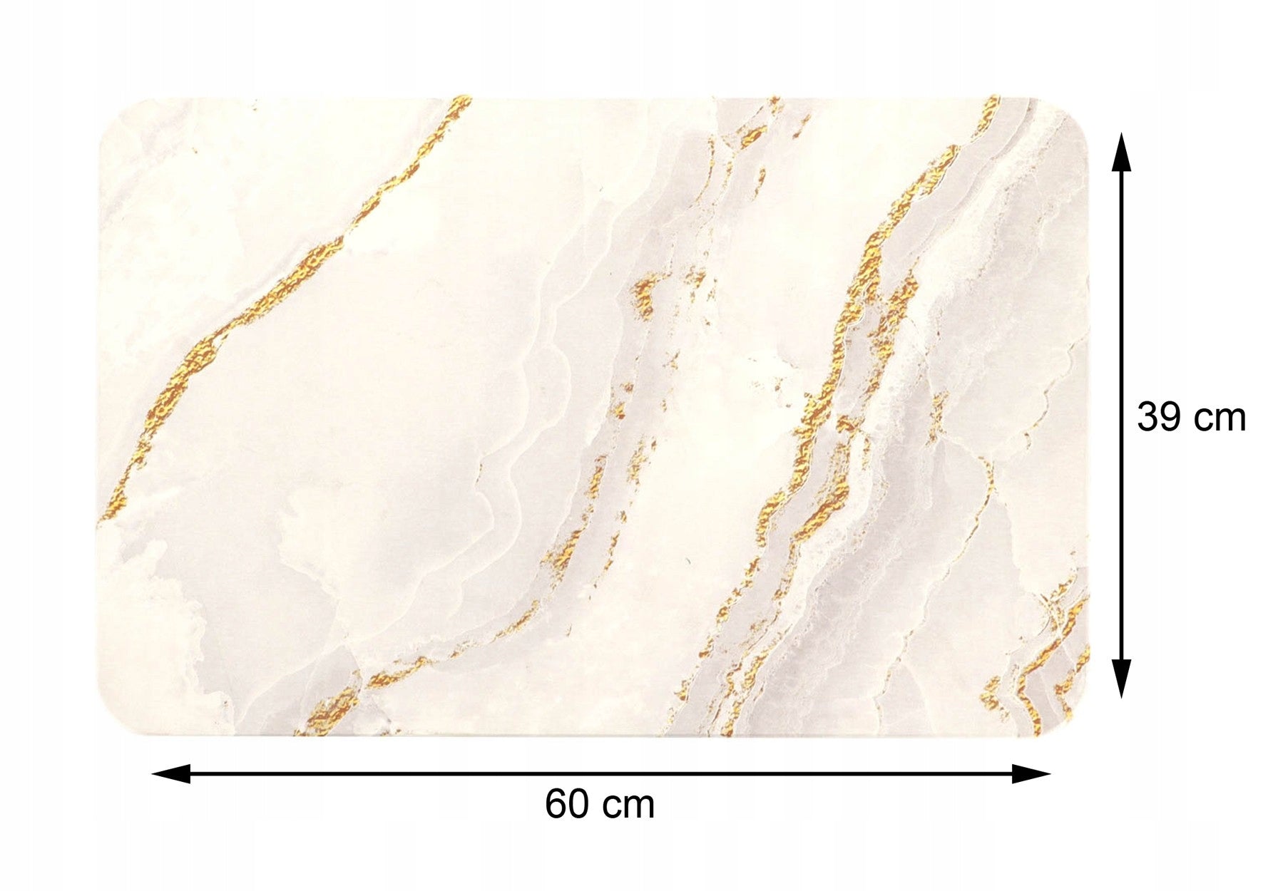 DIATOMITE BATHROOM MAT QUICK-DRYING MARBLE RUG PAD 39x60 Manufacturer code 7800602