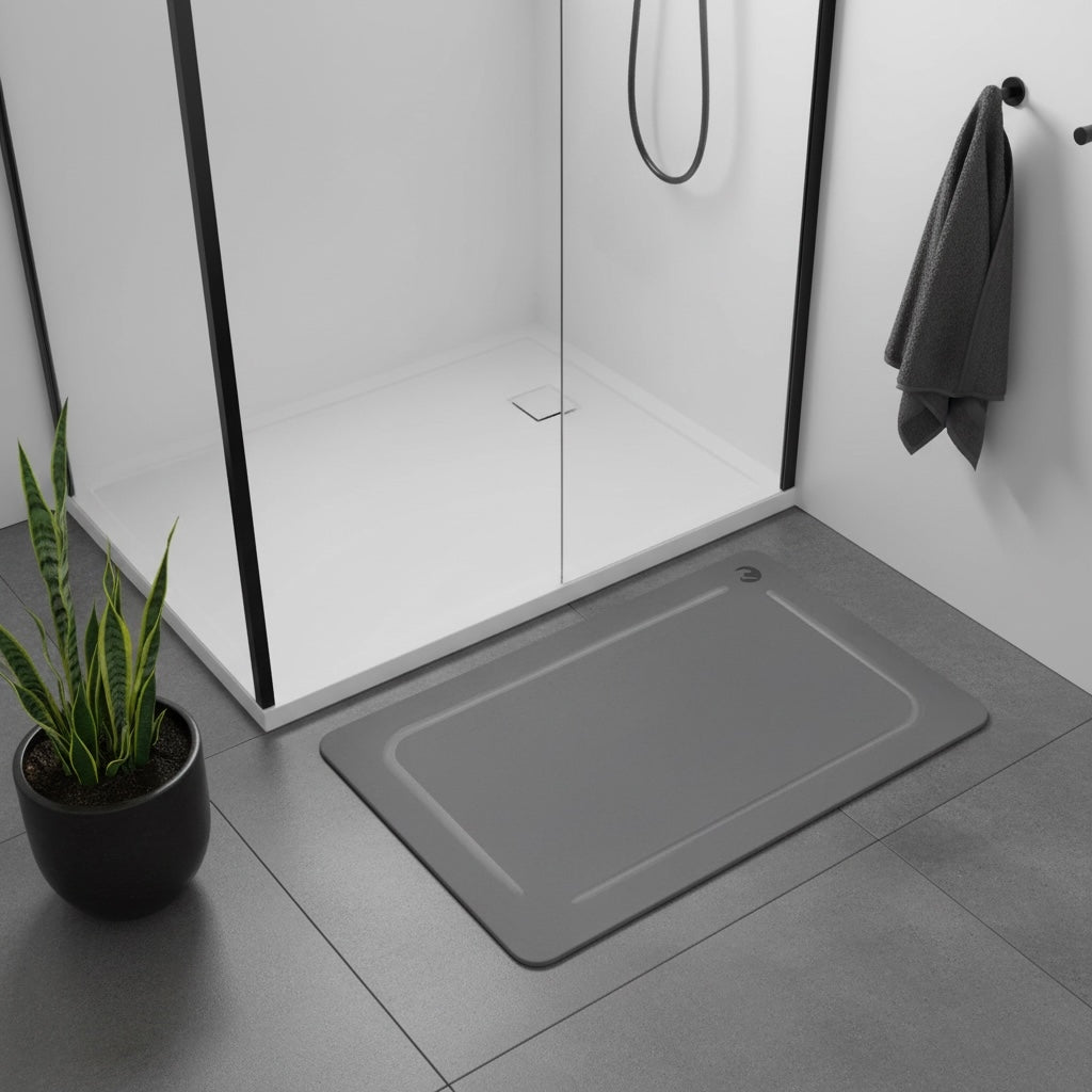 DIATOMITE STONE BATH MAT NON-SLIP SUPER ABSORBENT QUICK DRYING 60x39 cm Packaging status original