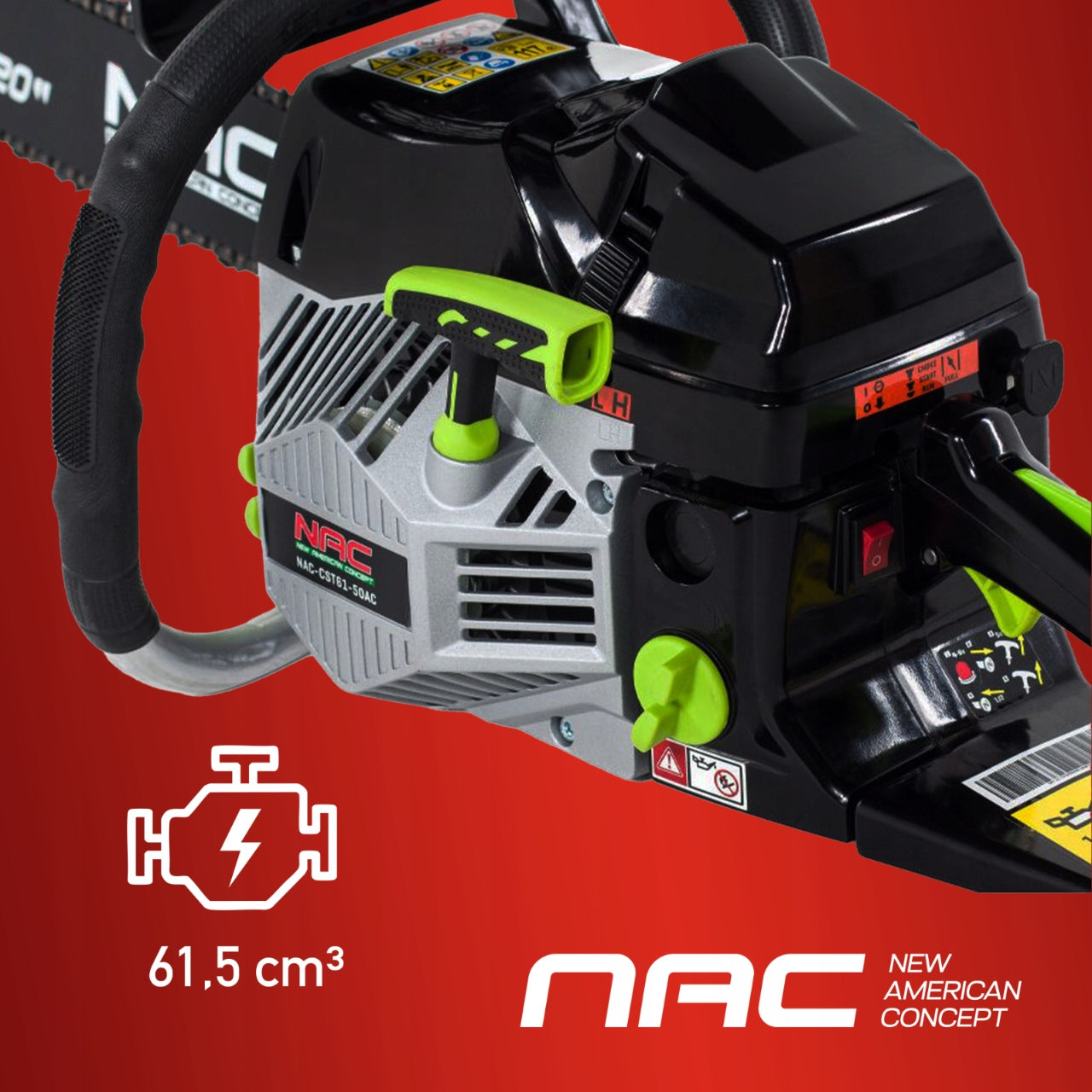 DIESEL CHAINSAW 61CC - NAC-CST61-50AC Manufacturer code CST61-50-07AC