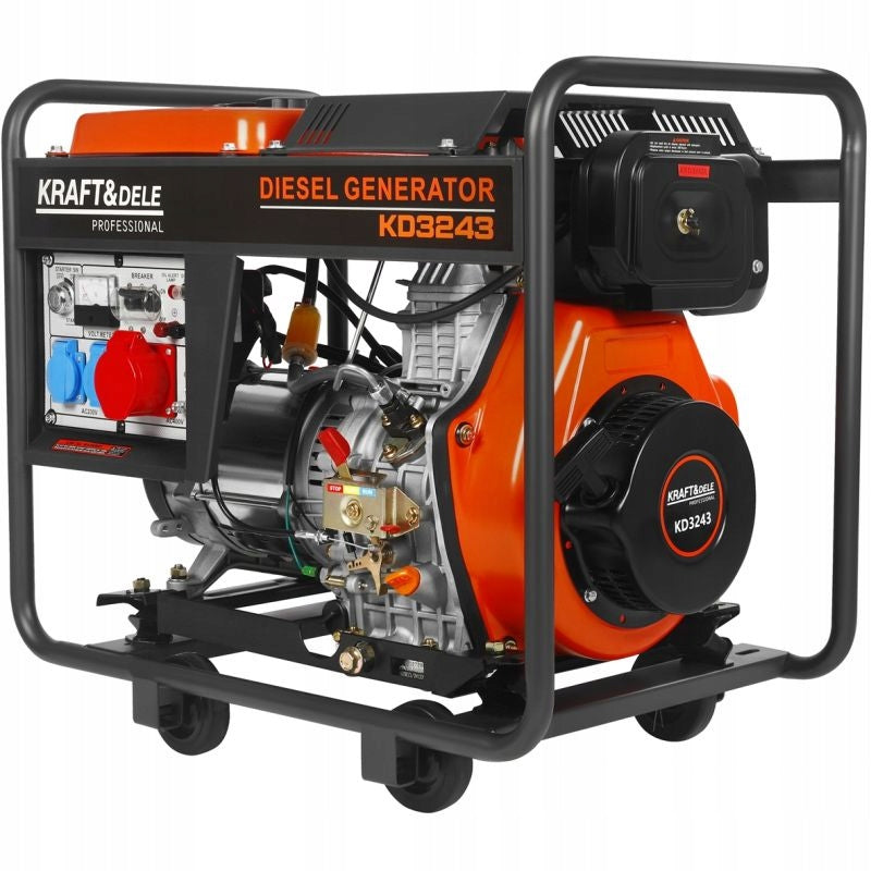 DIESEL GENERATOR SET 7KW 16KM GENERATOR 230V/400V KRAFT NEW MOD* Manufacturer code KD3243