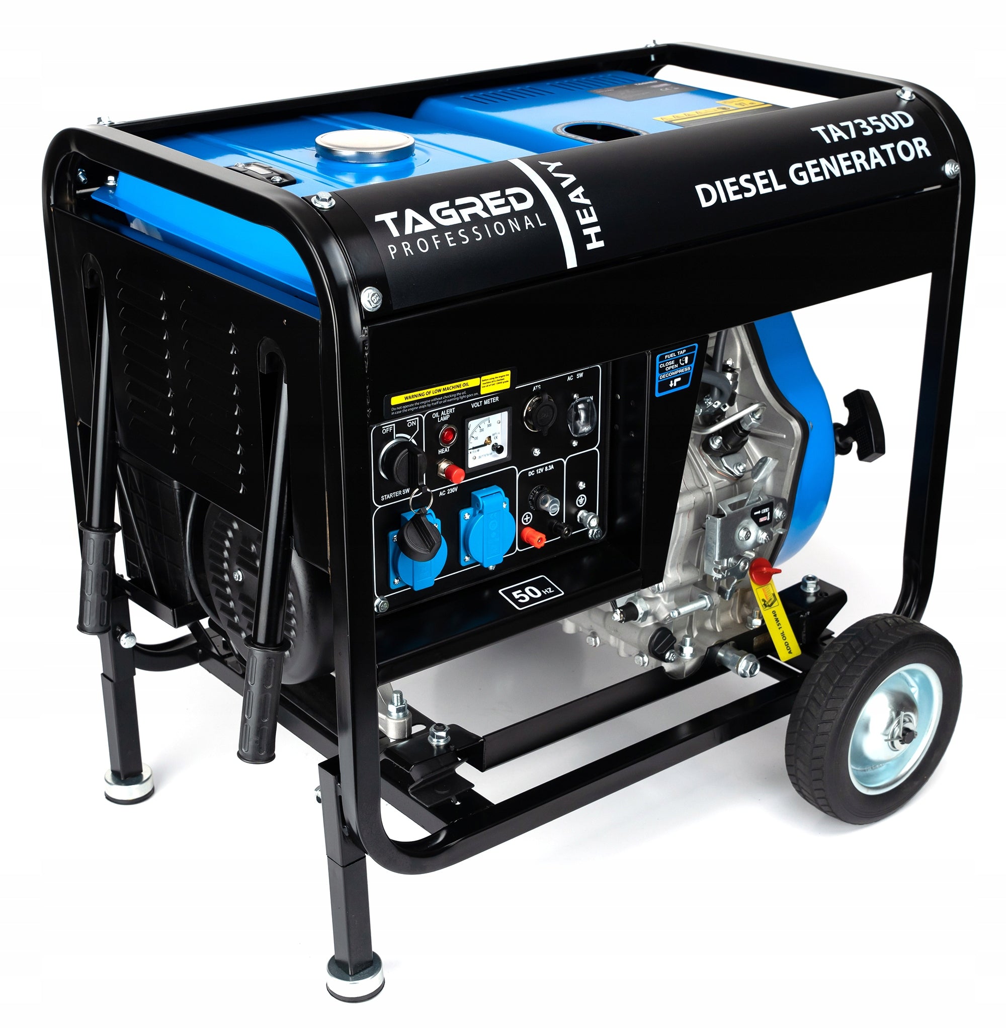 DIESEL GENERATOR SET POWERFUL 7350W 230V EAN (GTIN) 5903293509647