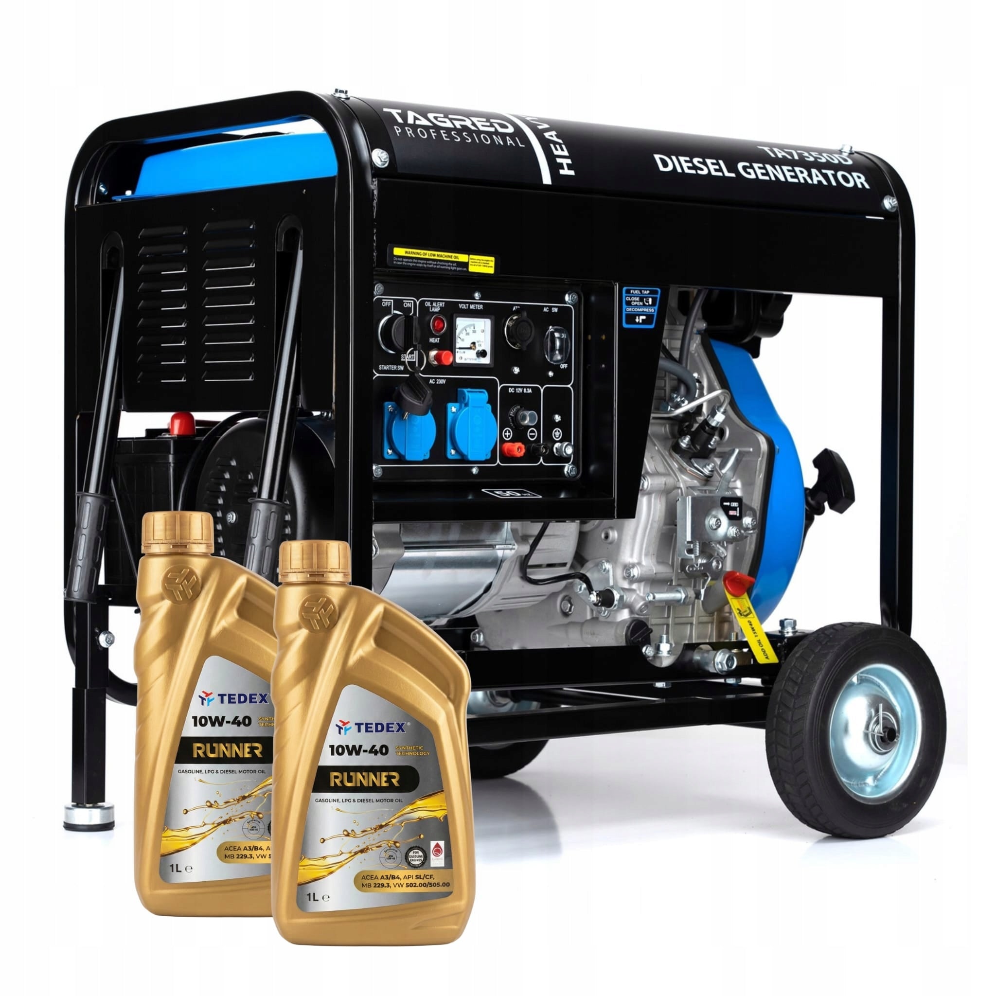 DIESEL GENERATOR SET POWERFUL 7350W 230V