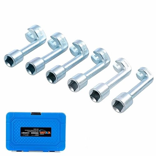 DIESEL INJECTOR SOCKET WRENCHES SET OF 6 CARBON STEEL 12 19MM