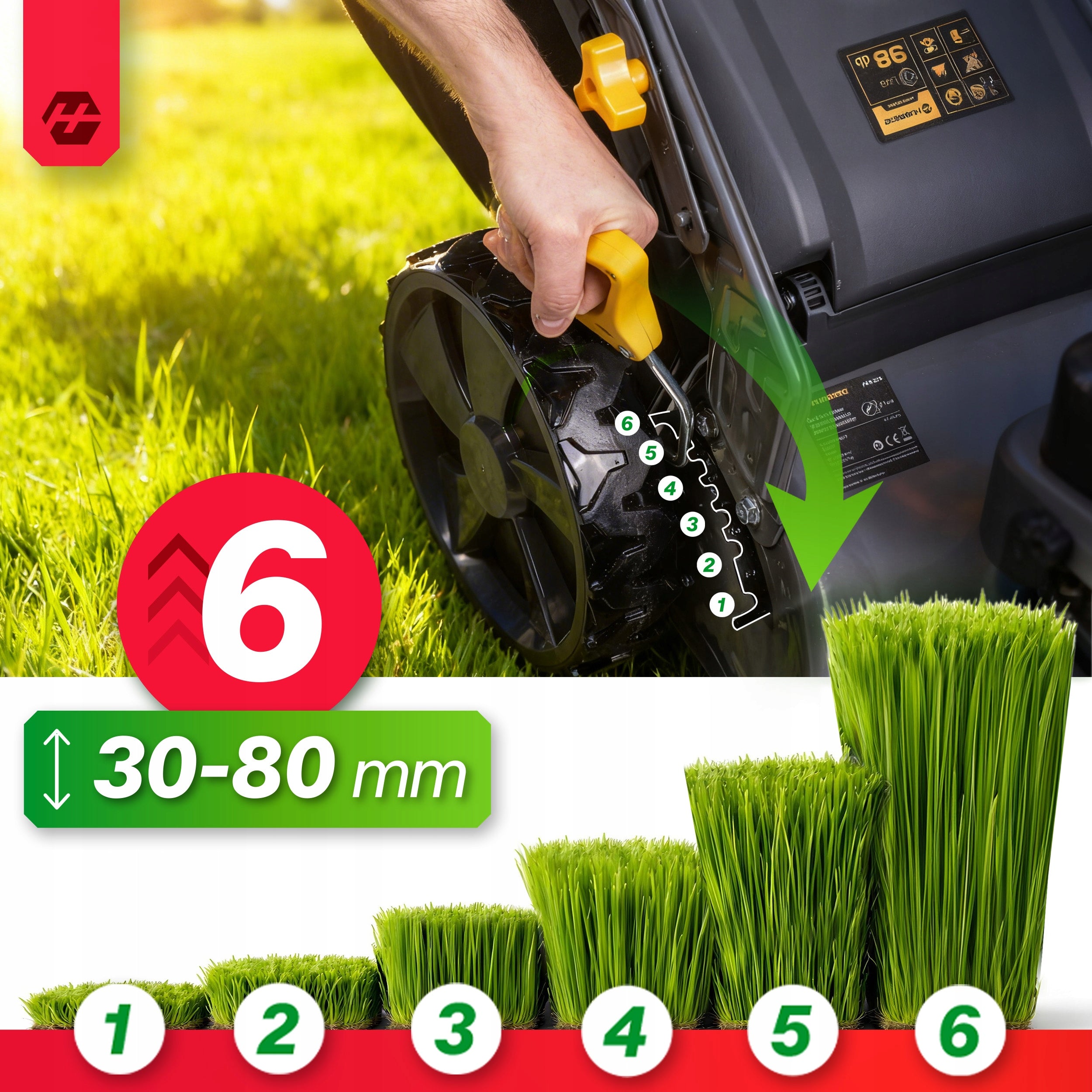 DIESEL MOWER WITH DRIVE 46cm Briggs&Stratton 140cc + OIL Engine displacement 140 cm³
