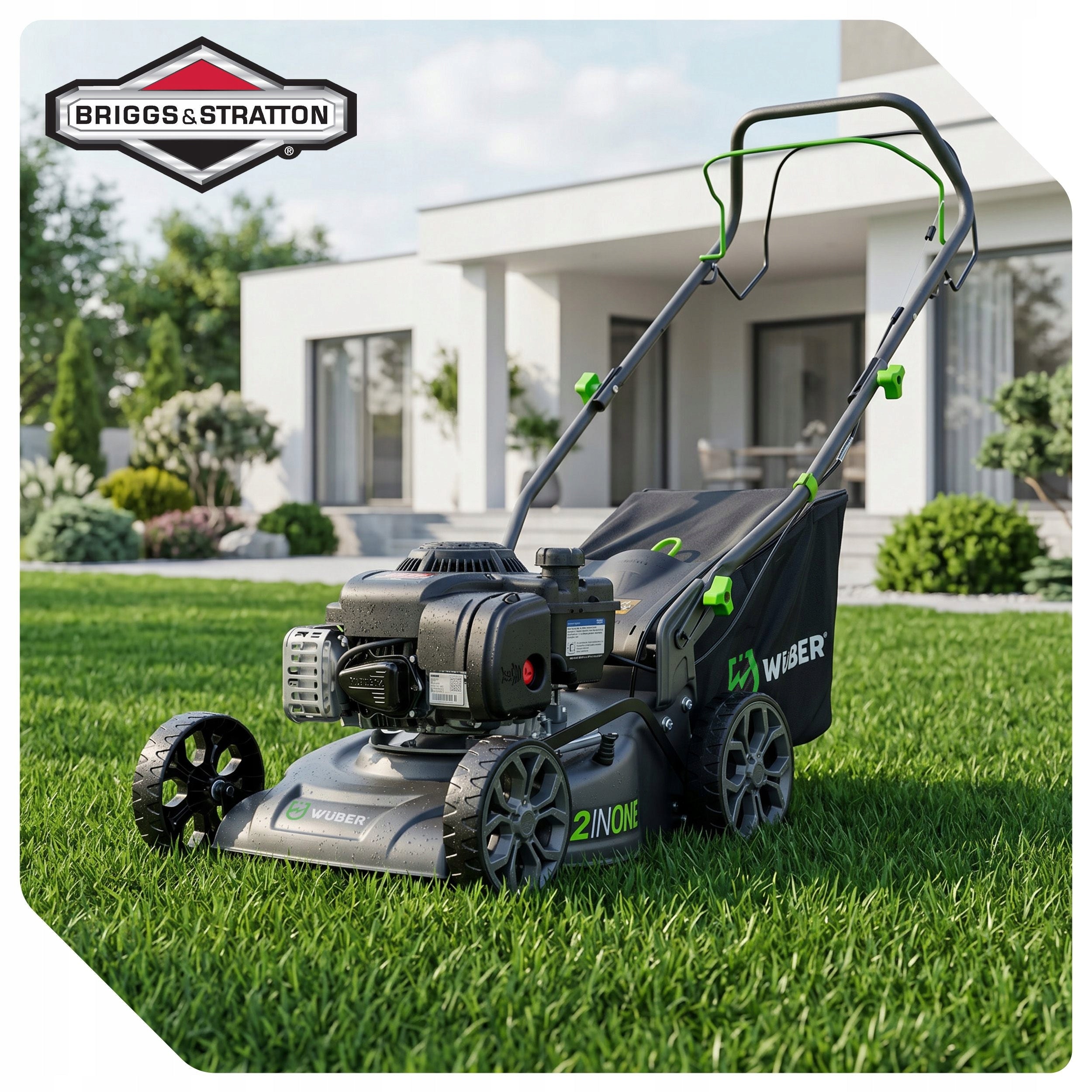 DIESEL MOWER WITH DRIVE BRIGGS & STRATTON 300 STRONG LIGHT MANEUVERABLE 40CM Basket capacity 45 l