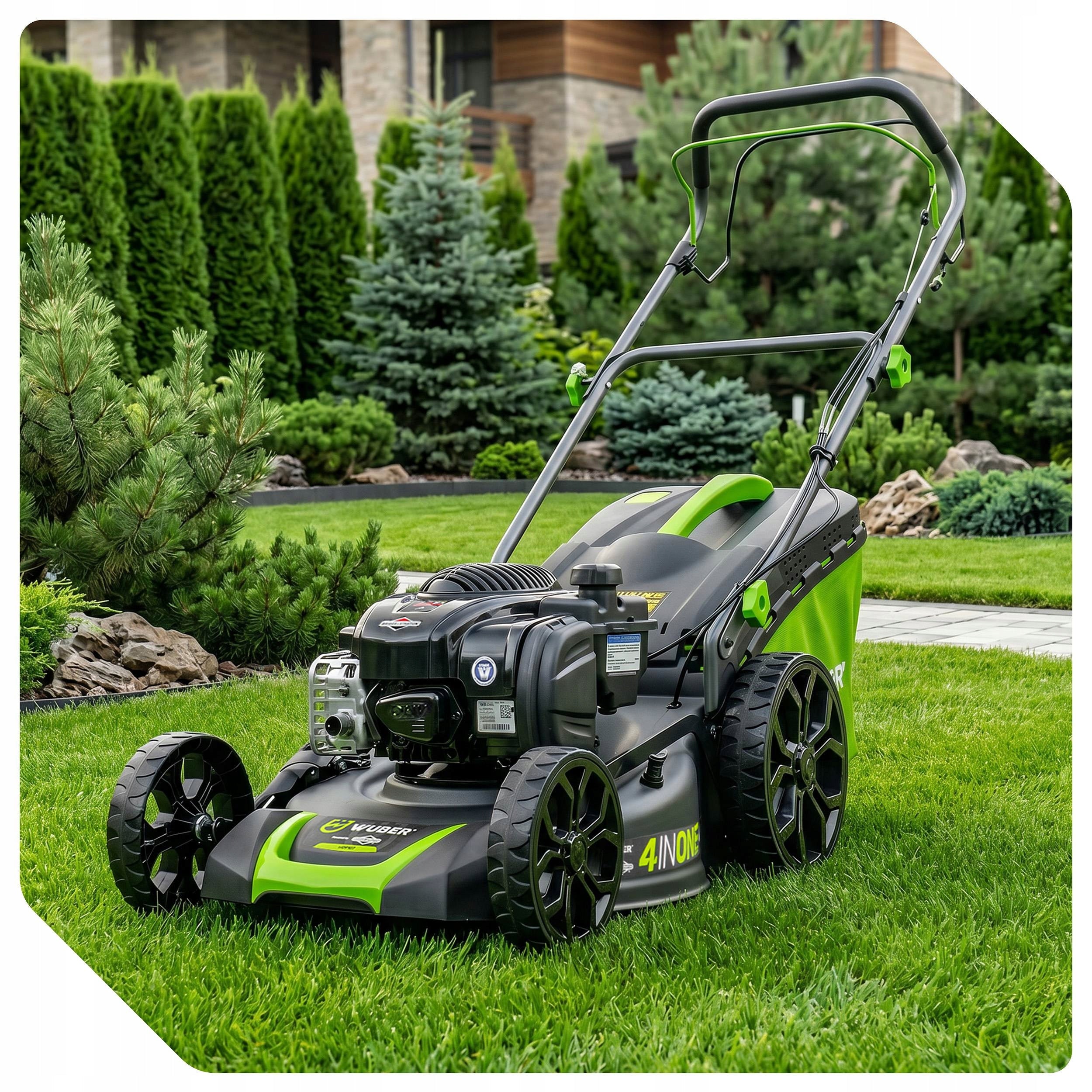 DIESEL MOWER WITH DRIVE BRIGGS STRATTON 7,46Nm FOR GRASS STRONG 46CM PRO Brand Wuber