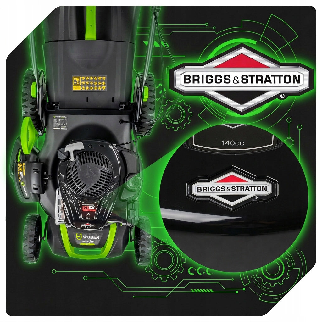 DIESEL MOWER WITH DRIVE BRIGGS STRATTON 7,46Nm FOR GRASS STRONG 46CM PRO Mowing width 46 cm