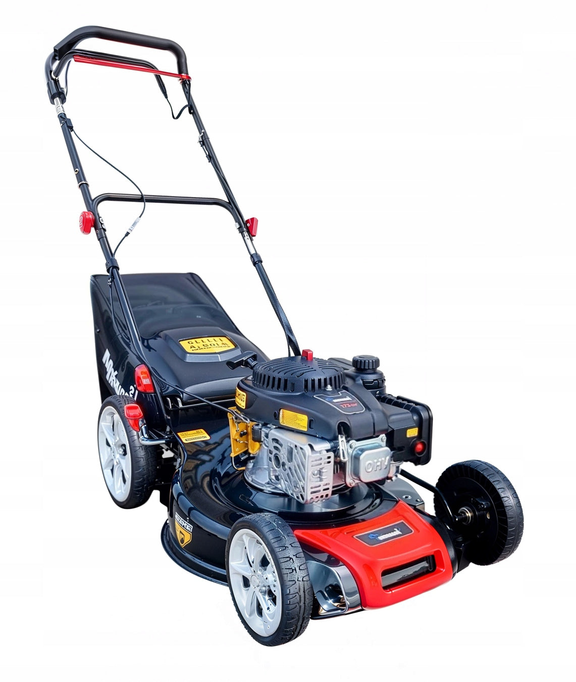 DIESEL MOWER WITH DRIVE STRONG DURABLE METAL CONSTRUCTION 51cm 9KM Engine displacement 196 cm³