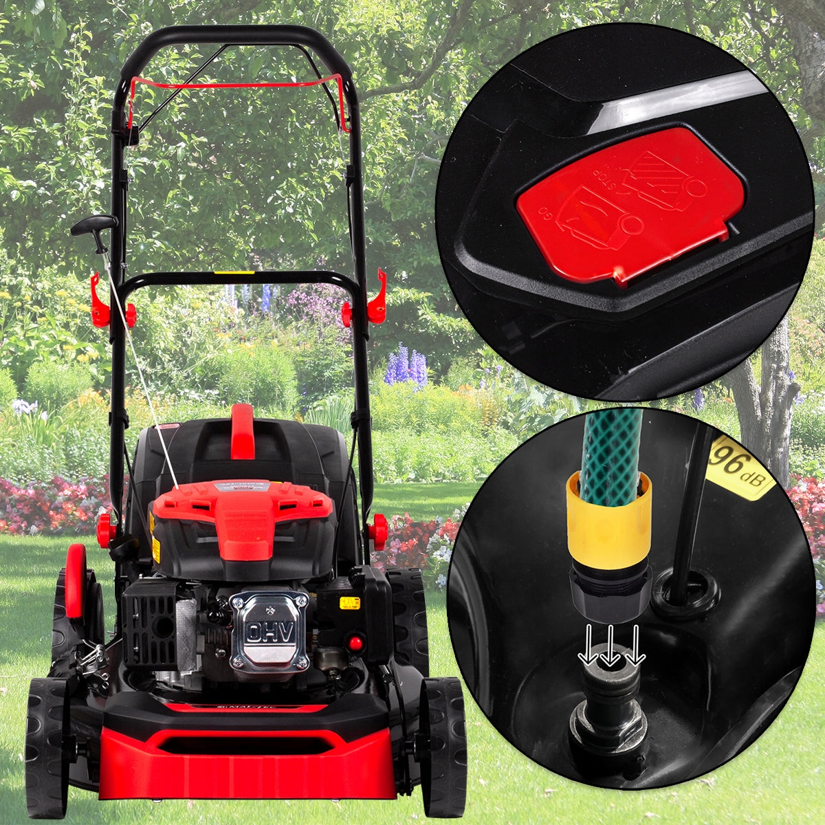 DIESEL MOWER WITH MalTec 51cm STRONG OHV WITH 3 KNIVES LARGE BASKET Basket capacity 60 l