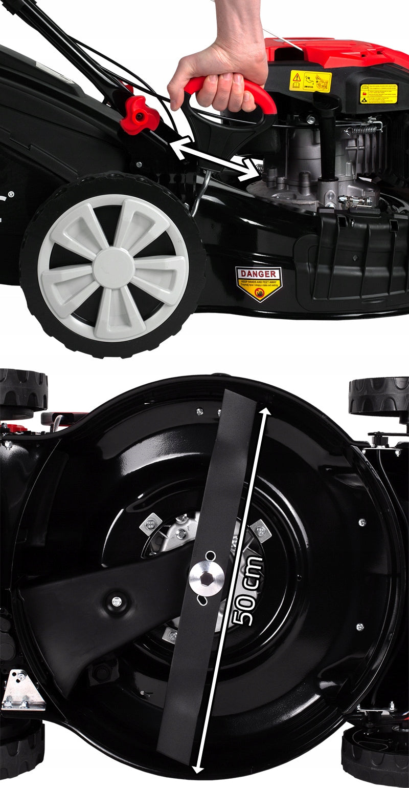 DIESEL MOWER WITH MalTec 51cm STRONG OHV WITH 3 KNIVES LARGE BASKET Engine displacement 173 cm³