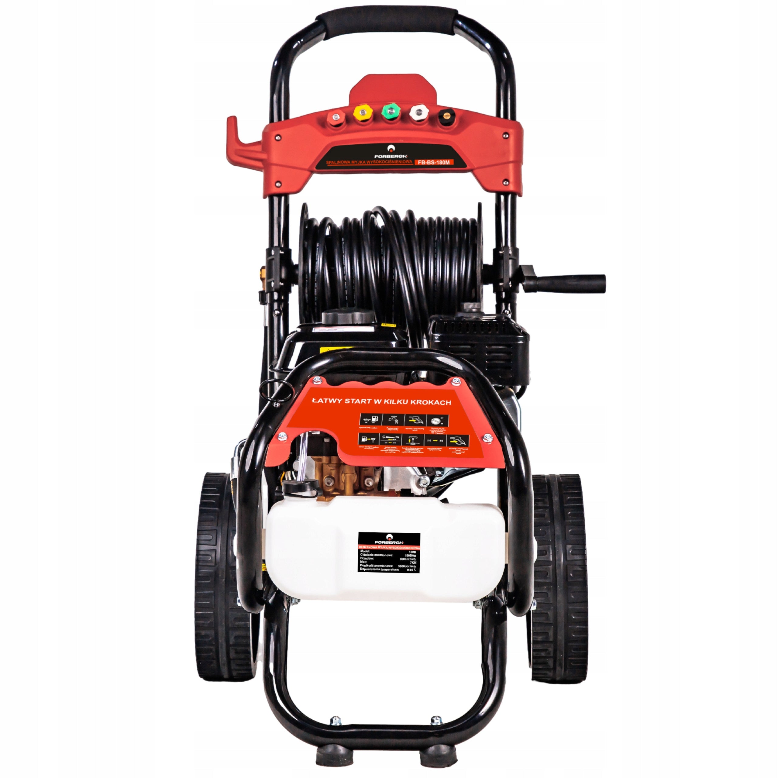 DIESEL PRESSURE WASHER 200 BAR BRASS PUMP 210CC 7KM + NOZZLES Packaging status original