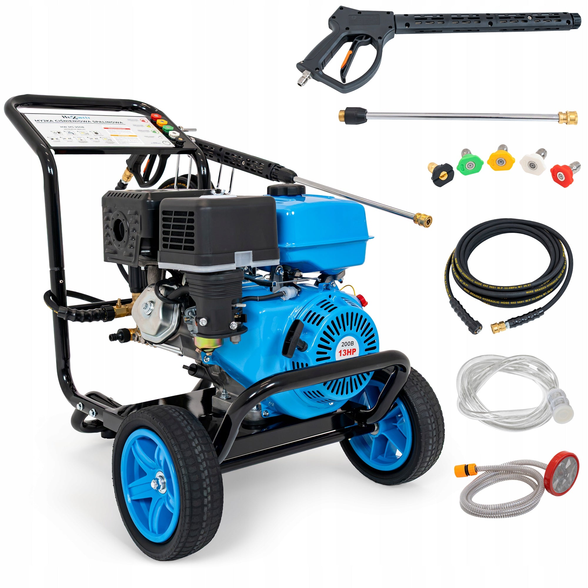 DIESEL PRESSURE WASHER 200 BAR STRONG 13 KM COPPER PISTON PUMP