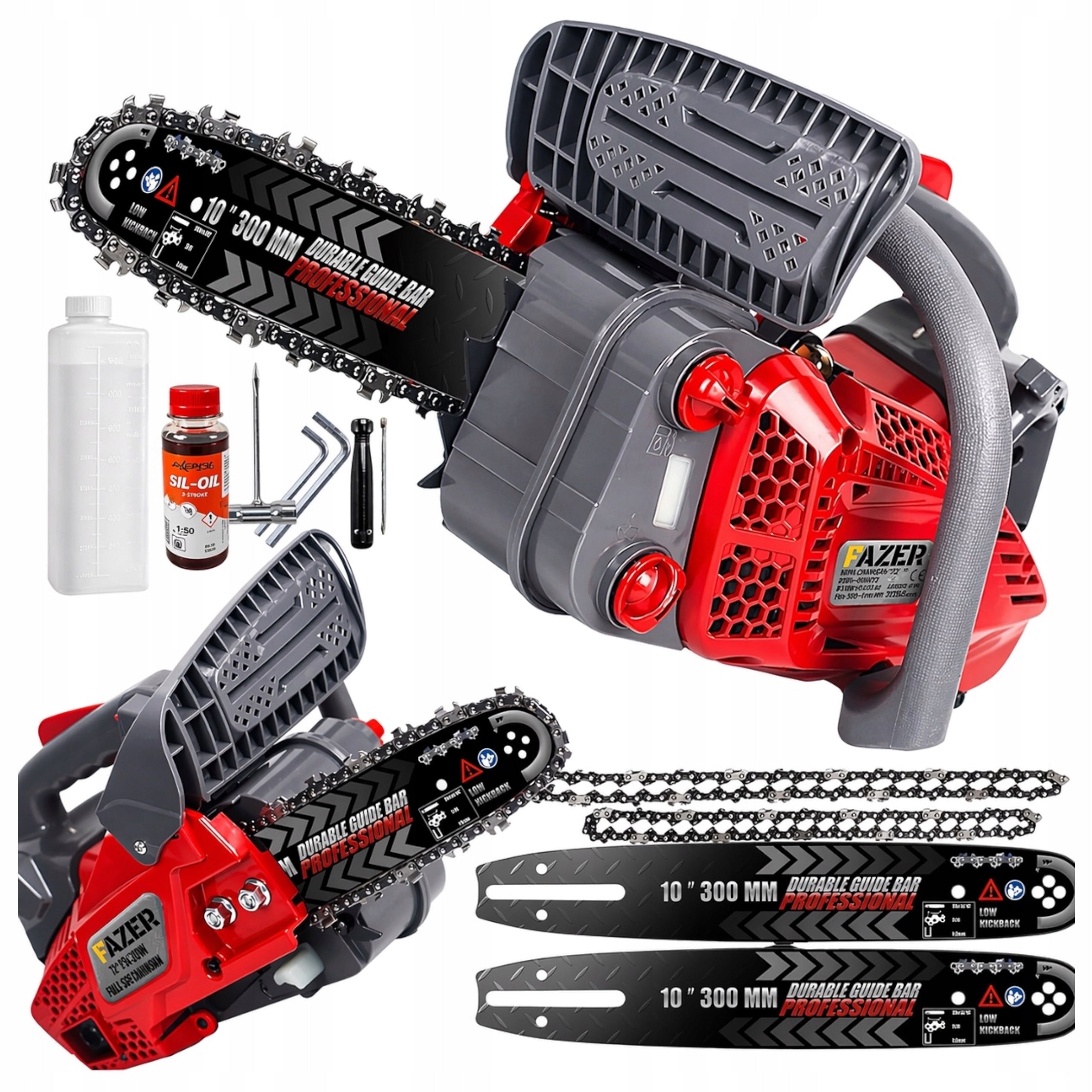 DIESEL SAW BRANCH FOR CHAINSAW + OIL 2x GUIDE