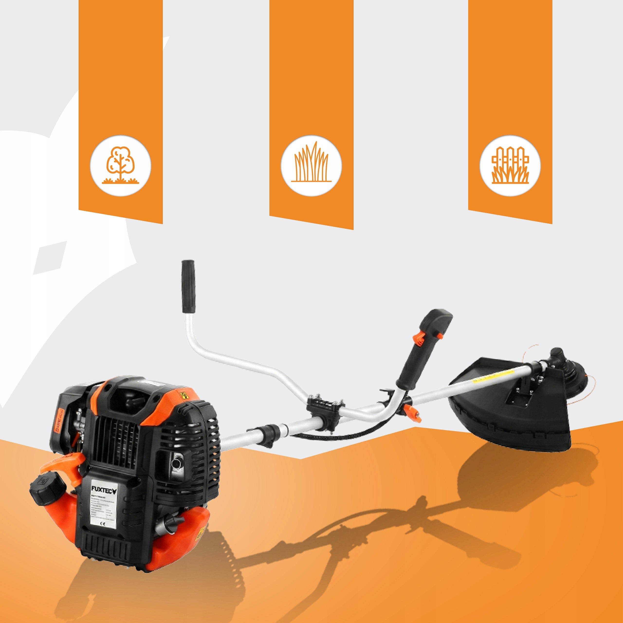 DIESEL SCYTHE FUXTEC 4-STROKE 2,5KM ENGINE TRIMMER BRUSH CUTTER PRO Engine power 1250 W