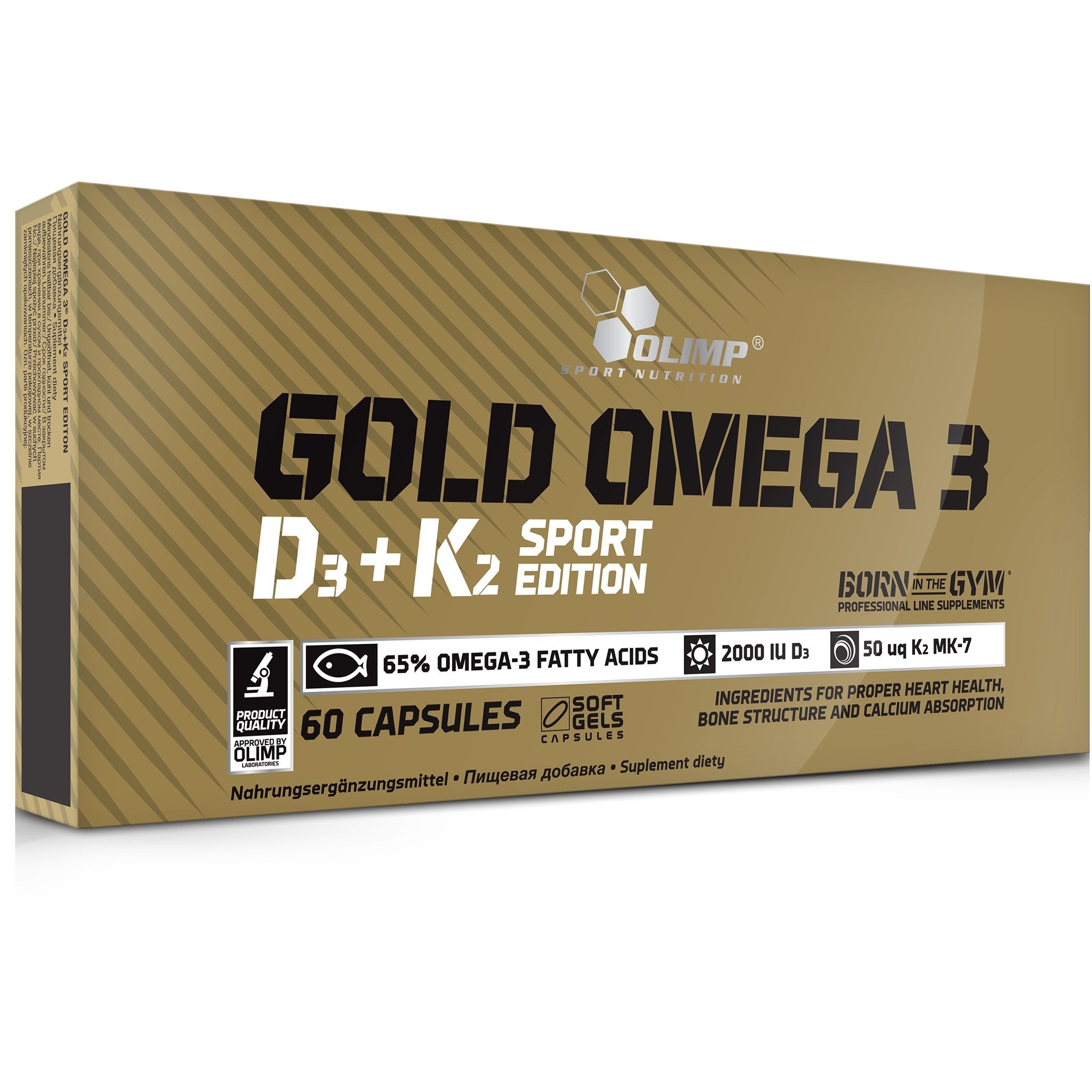DIETARY SUPPLEMENT OLIMP GOLD OMEGA 3 D3+K2 MK-7 SPORT EDITION HEALTH 60 CAPS