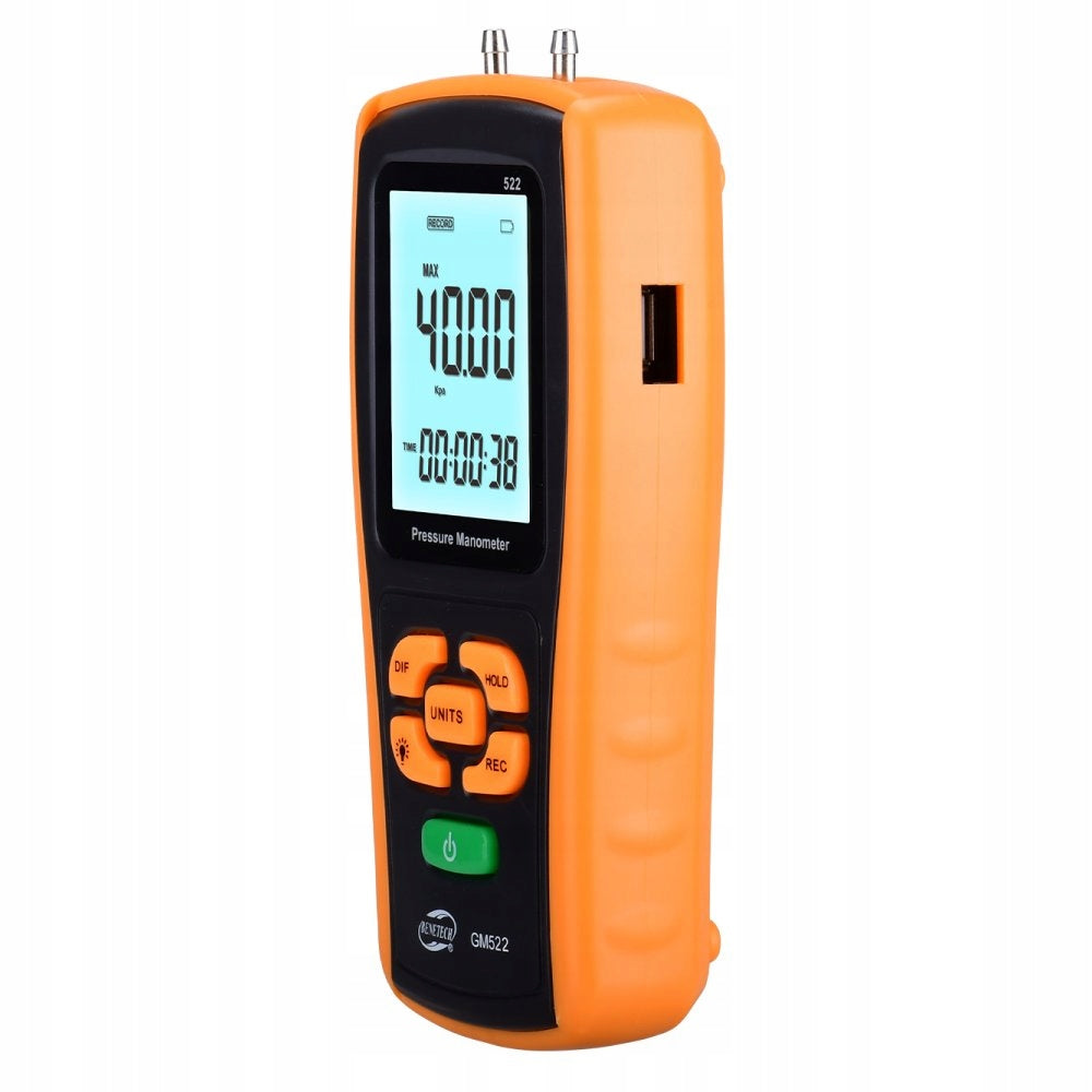 DIFFERENTIAL PRESSURE GAUGE DIGITAL PRESSURE TESTER VACUUM USB 1 BAR Brand Benetech