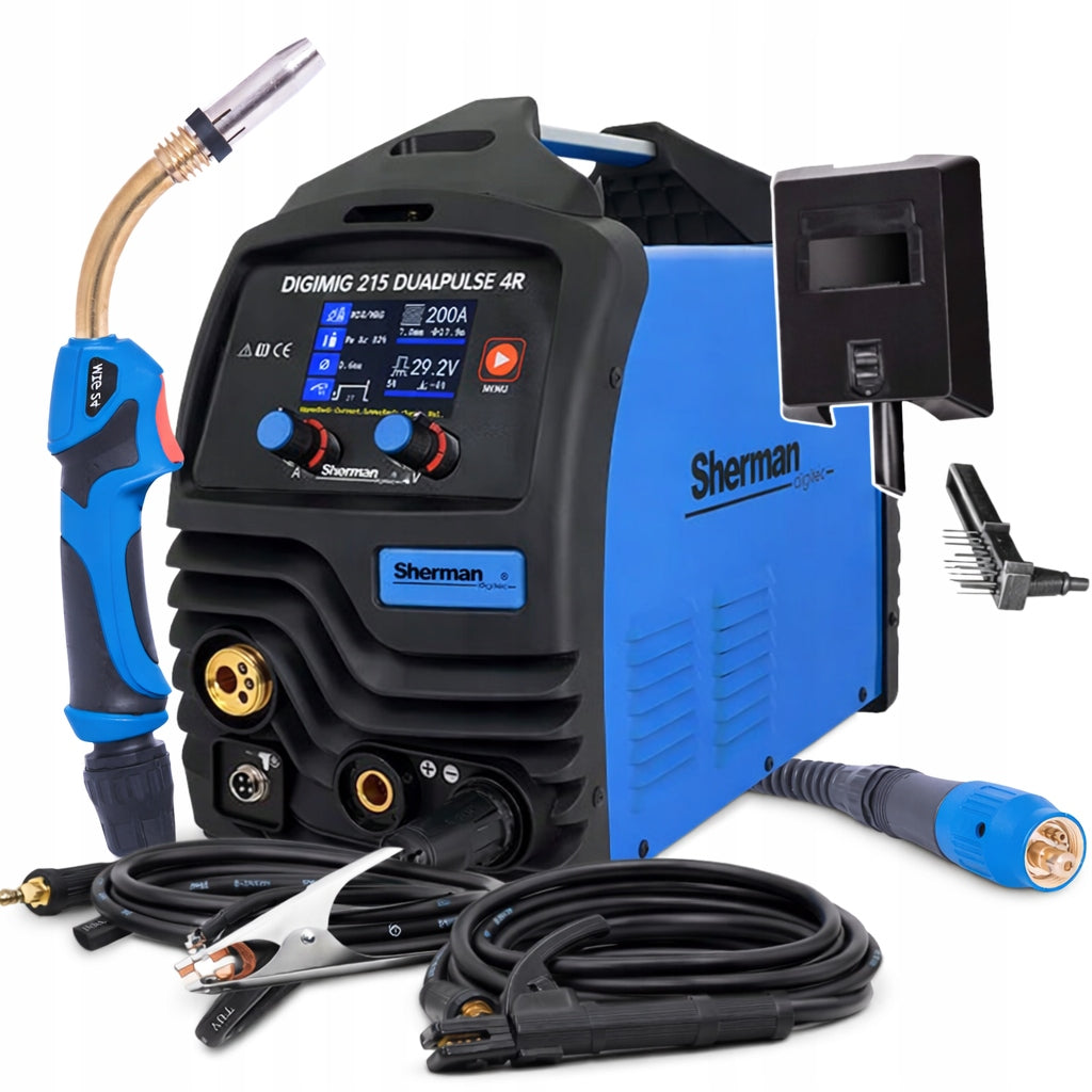 DIGIMIG 215 Dual Pulse 4R MIG/MAG TIG MMA Inverter Welding Machine Synergy