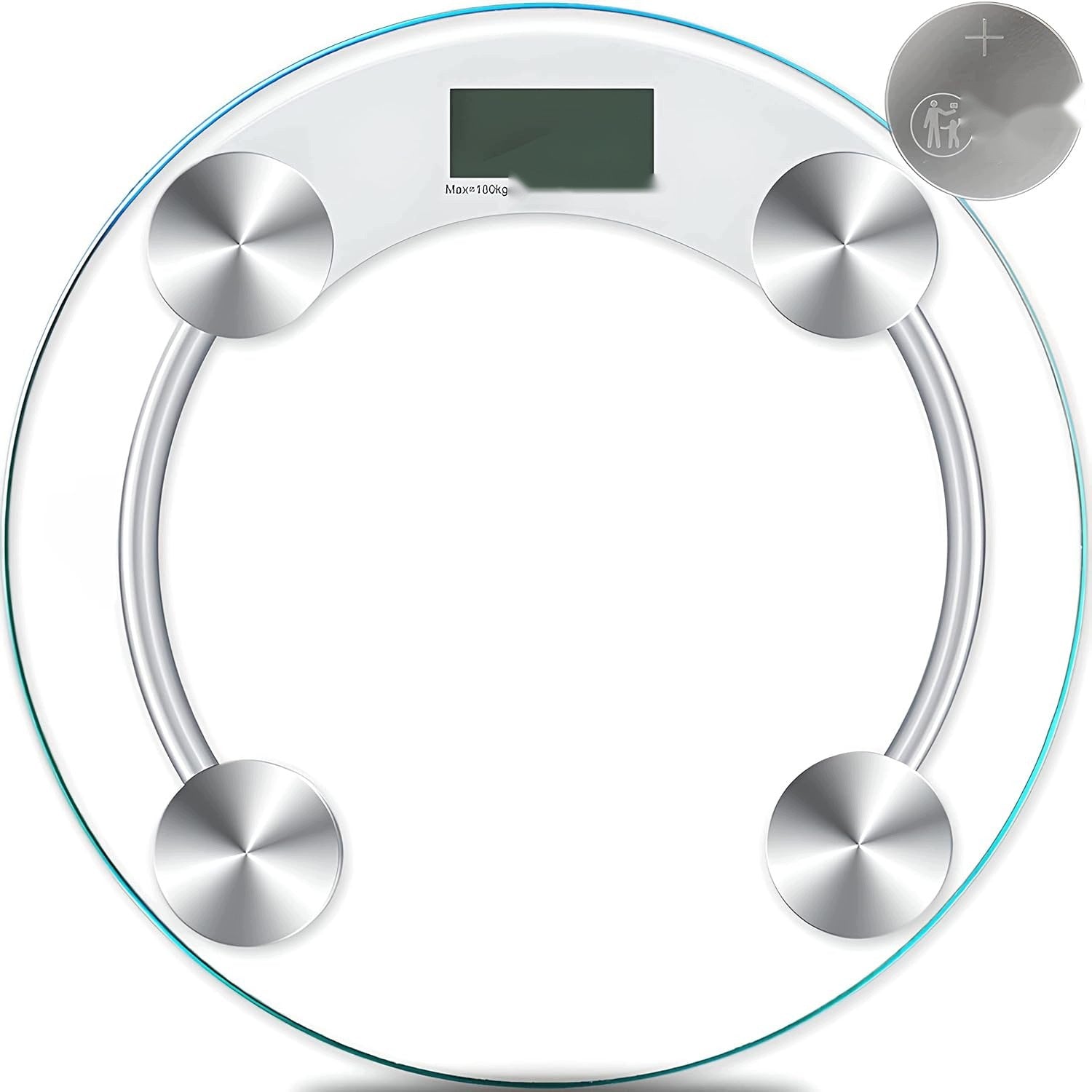 DIGITAL BATHROOM SCALE 180 KG GLASS LCD TRANSPARENT SLIM PRECISION Brand no brand