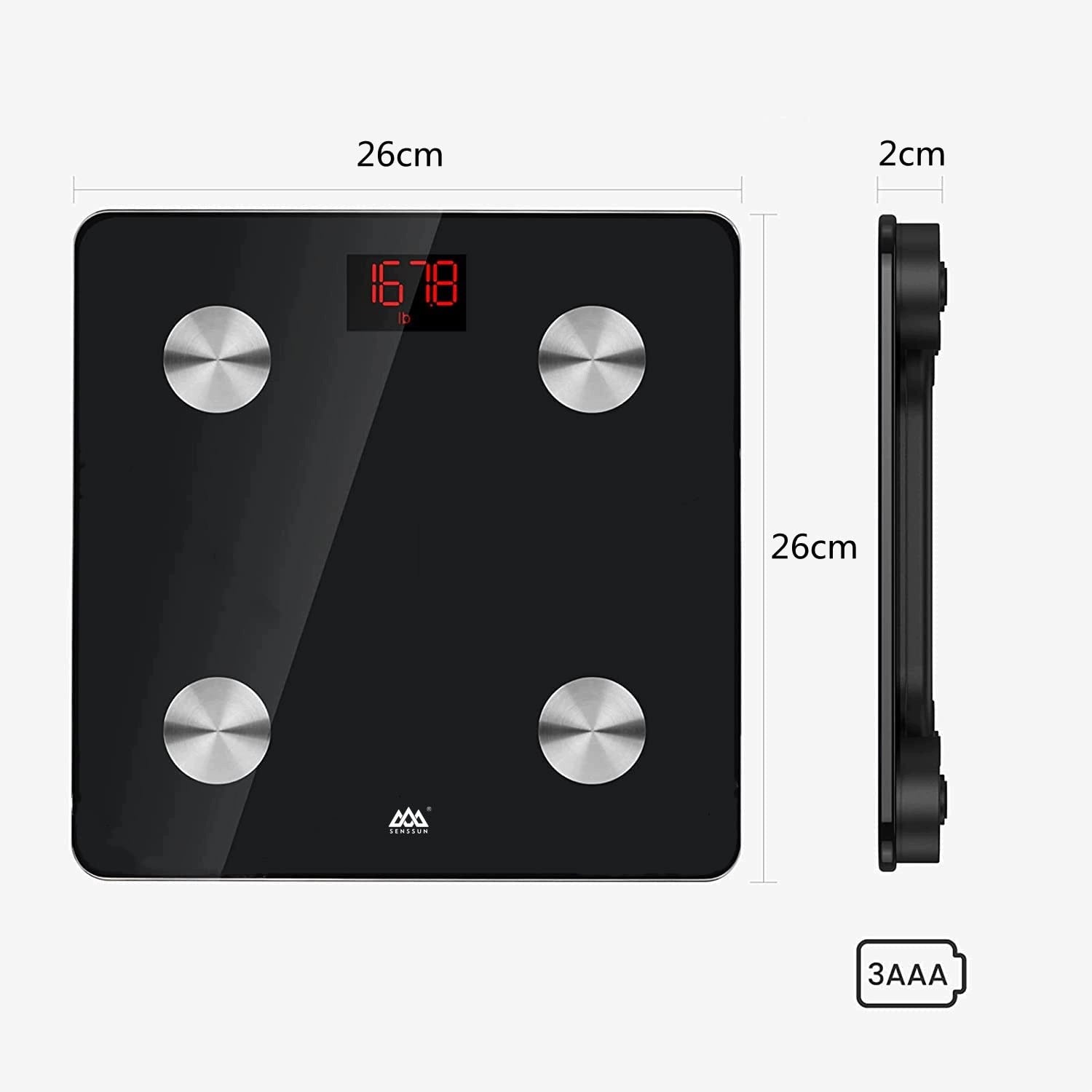 DIGITAL BLUETOOTH PERSONAL SCALE LED BODY COMPOSITION ANALYSIS Brand no brand