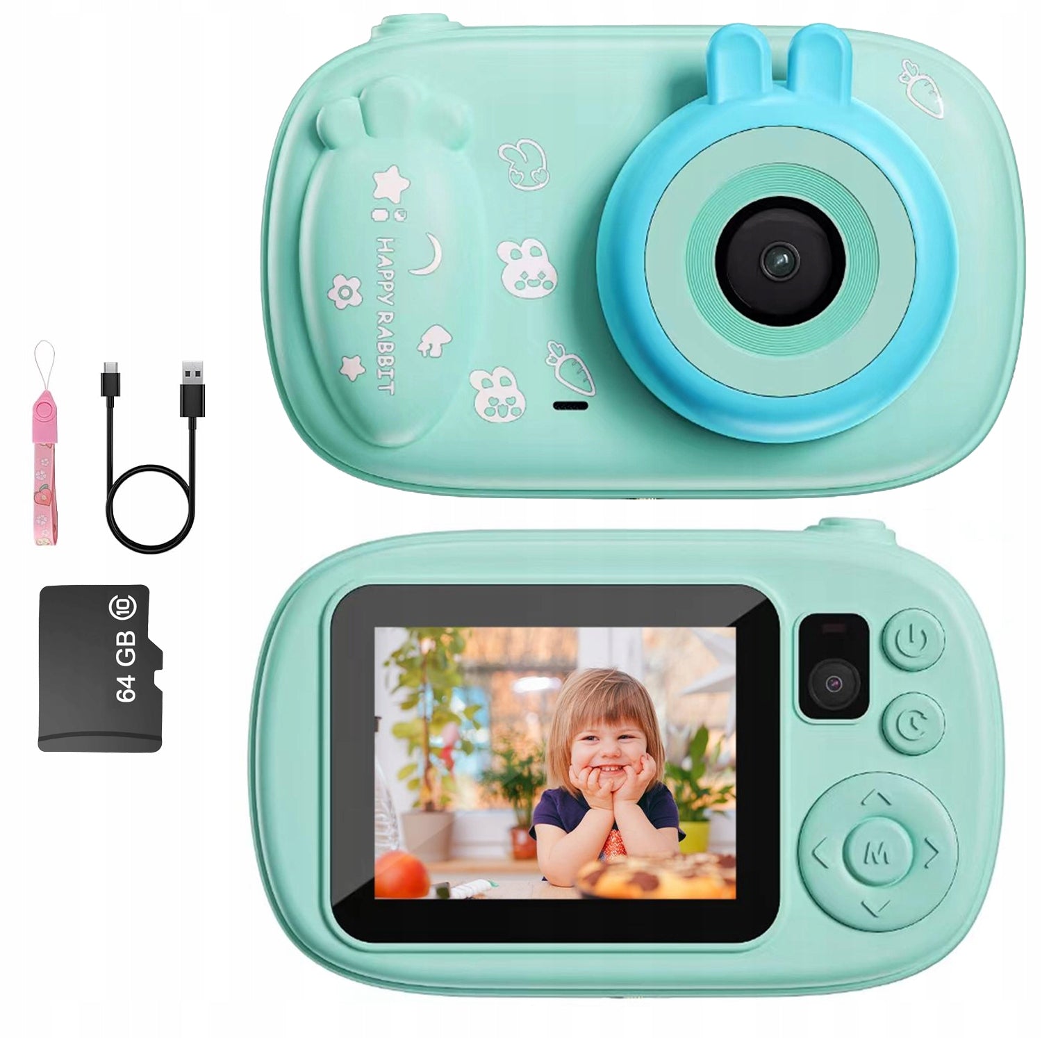 DIGITAL CAMERA 45MP 720P 2.0 INCH DUAL CAMERA ZOOM DIGITAL MP3 GAME 64GB SD