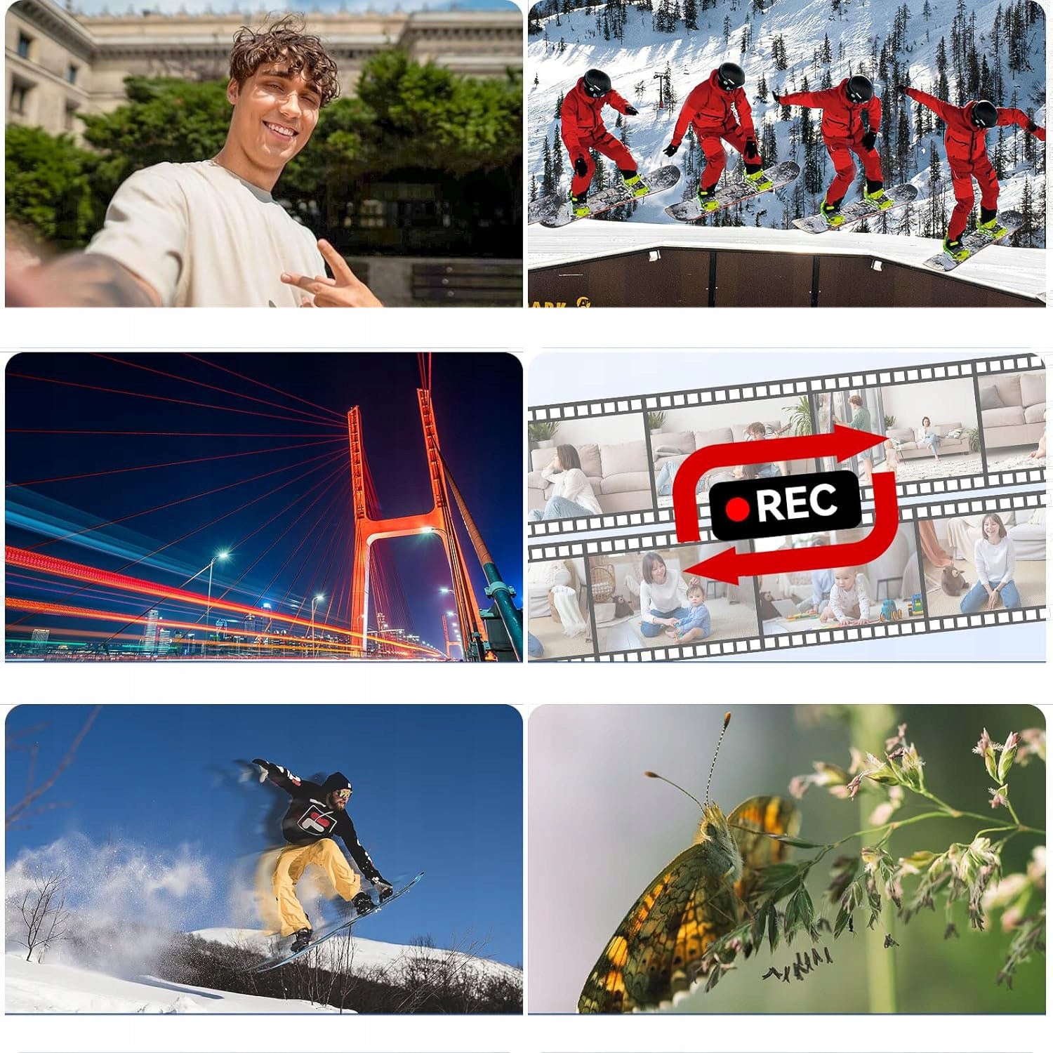 DIGITAL CAMERA 4K 64MP COMPACT 2 BATTERIES ZOOM 18X MENU PL CARD 64GB Brand no brand
