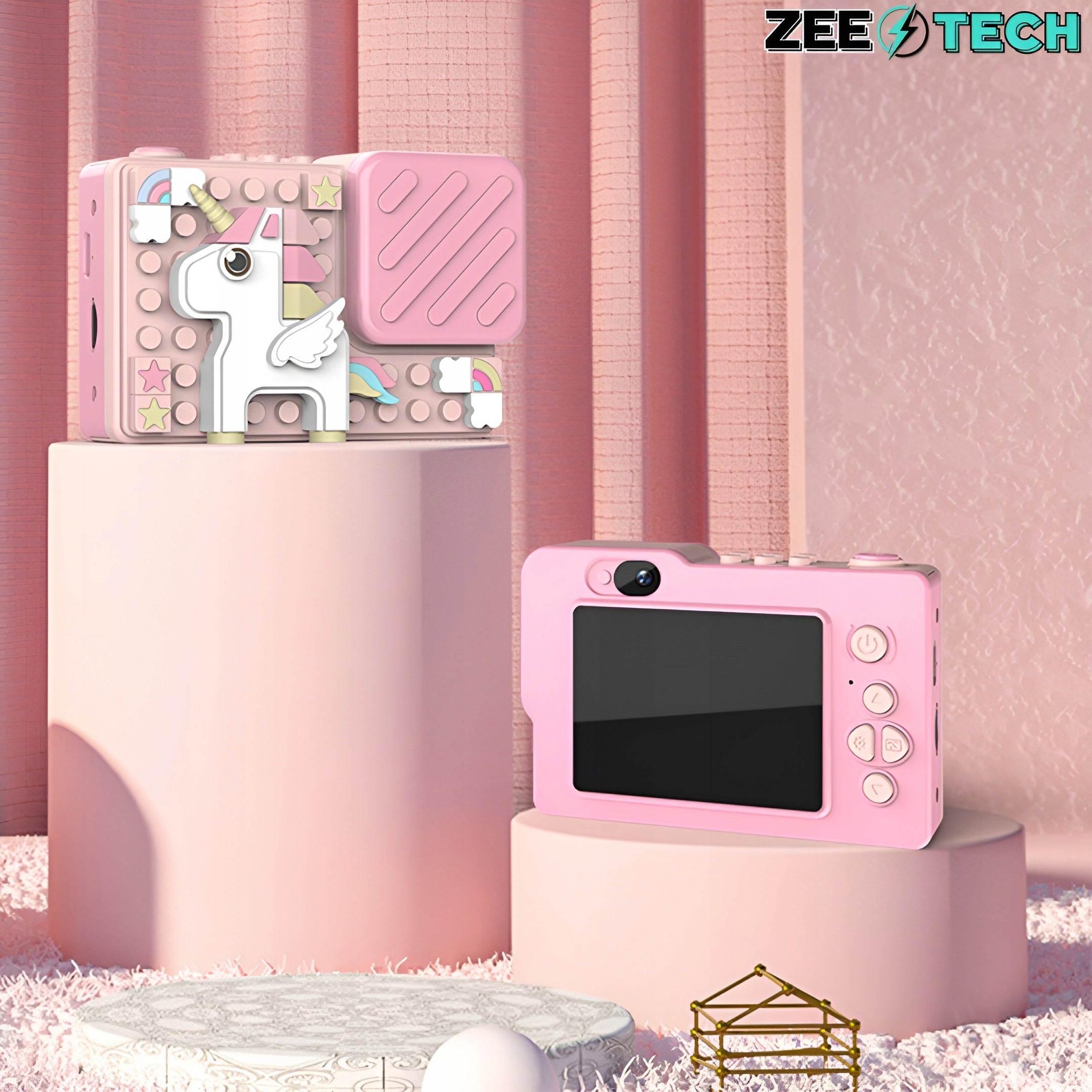 DIGITAL CAMERA FOR CHILDREN 40Mpx SELFIE CAMERA GAMES + 32GB CARD Brand ZeeTech