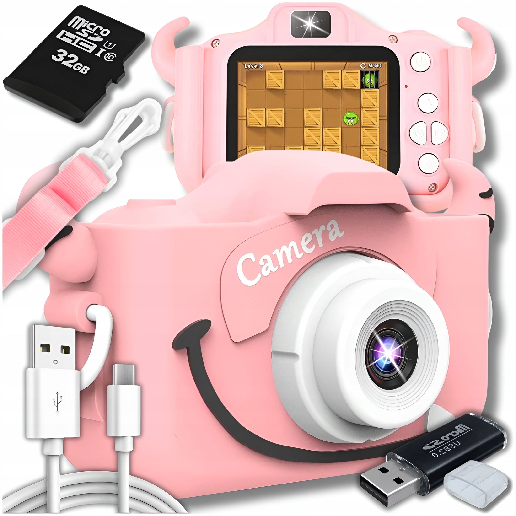 DIGITAL CAMERA FOR CHILDREN CAMERA TOY GAME + 32GB CARD
