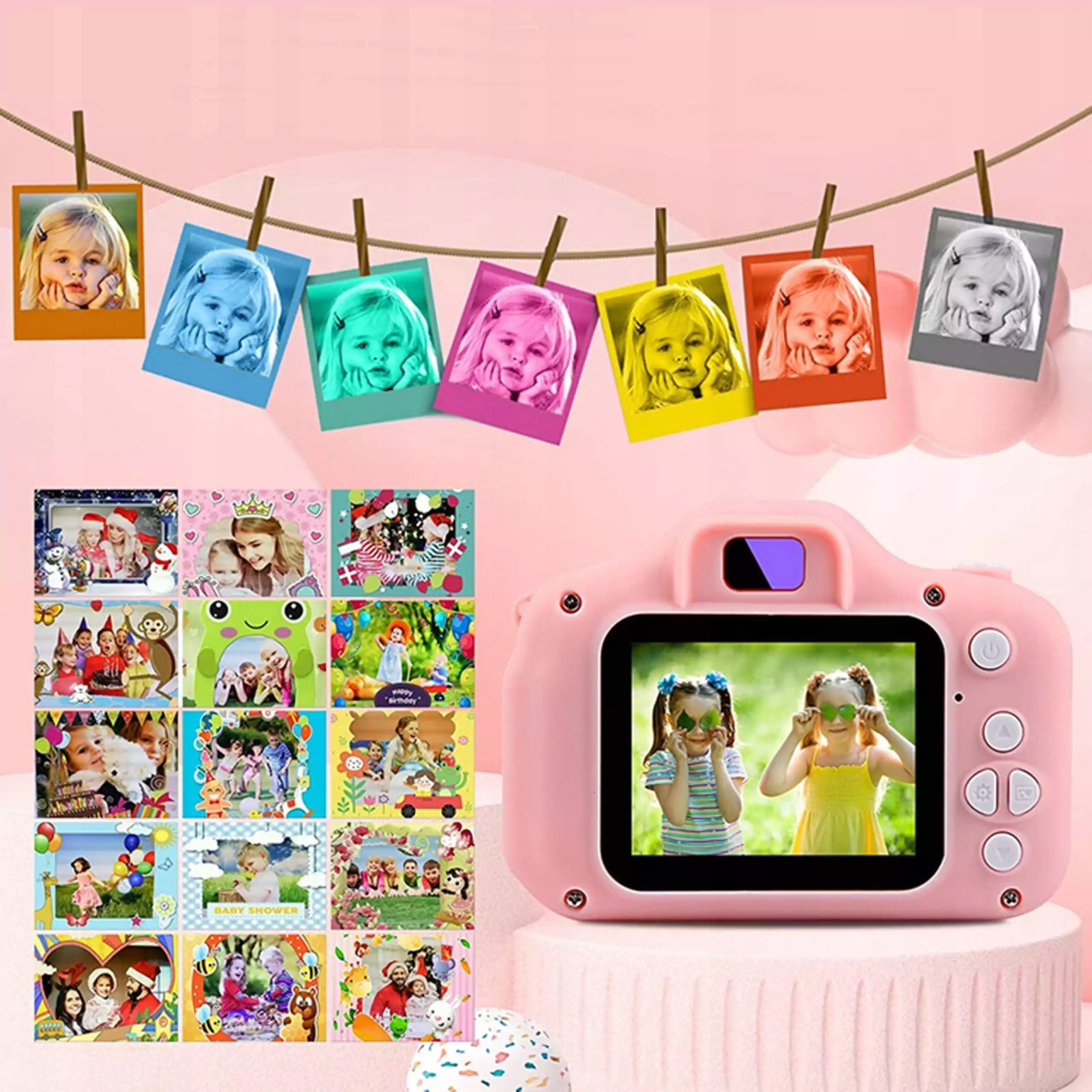 DIGITAL CAMERA FOR CHILDREN FULL CAMERA GAME PINK SET Manufacturer code APARAT