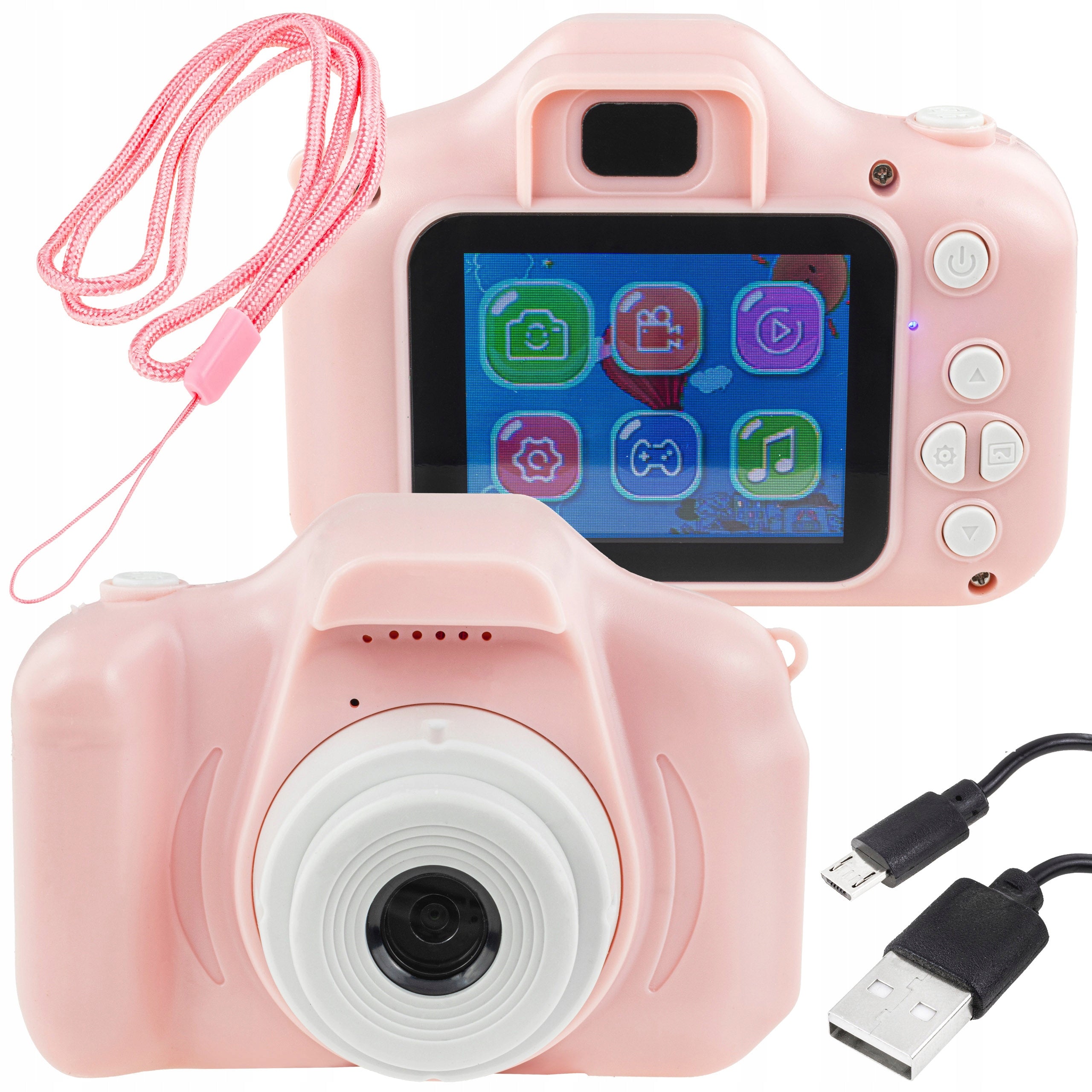 DIGITAL CAMERA FOR CHILDREN FULL CAMERA GAME PINK SET