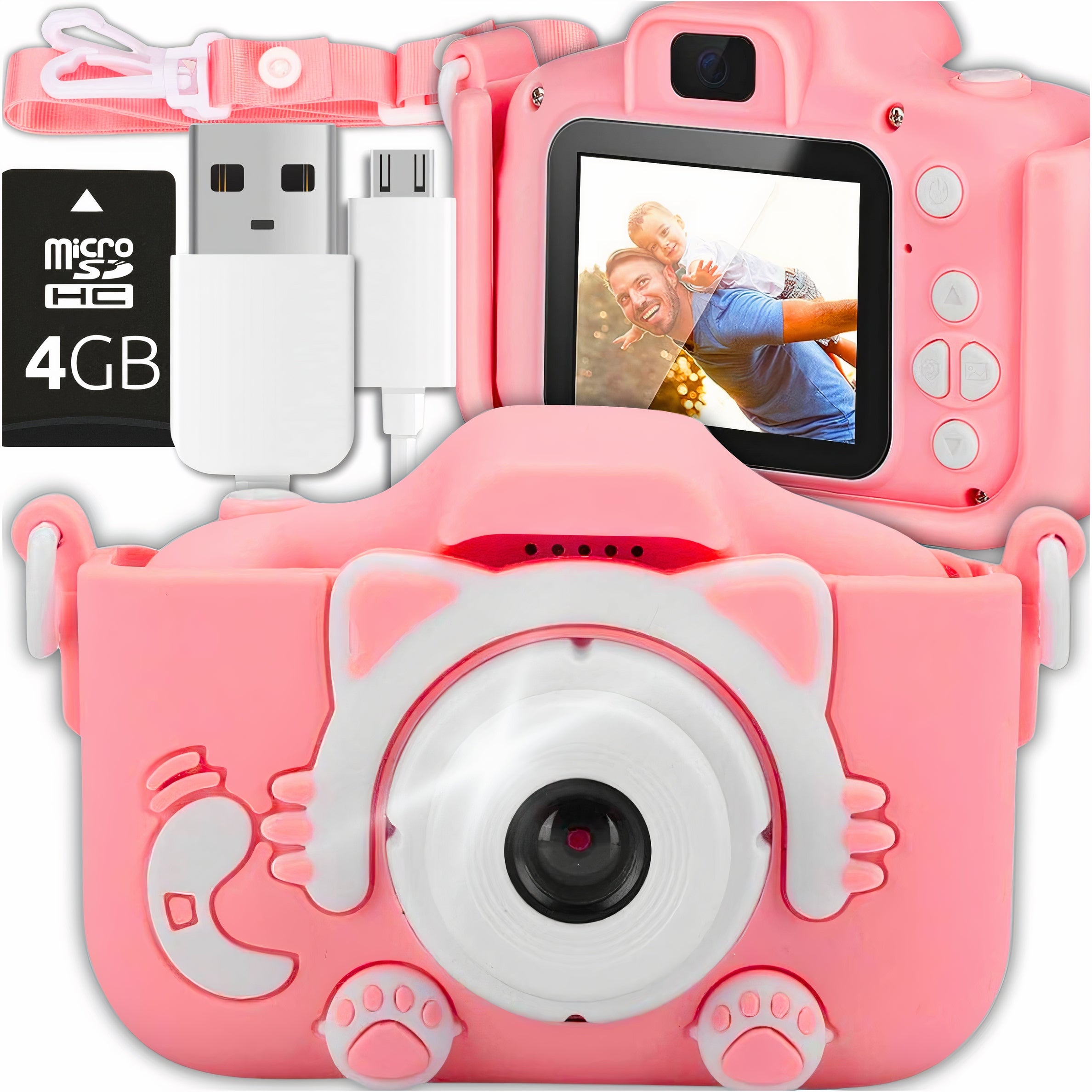 DIGITAL CAMERA FOR CHILDREN KITTEN FULL HD 3MPX GAME CAMERA + 4GB CARD SET