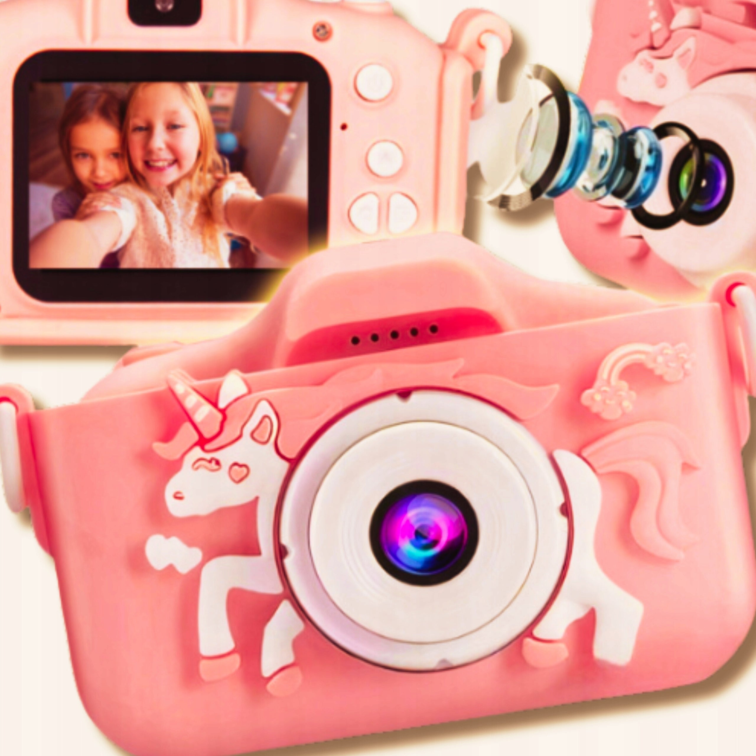 DIGITAL CAMERA FOR CHILDREN UNICORN PINK TOY CAMERA