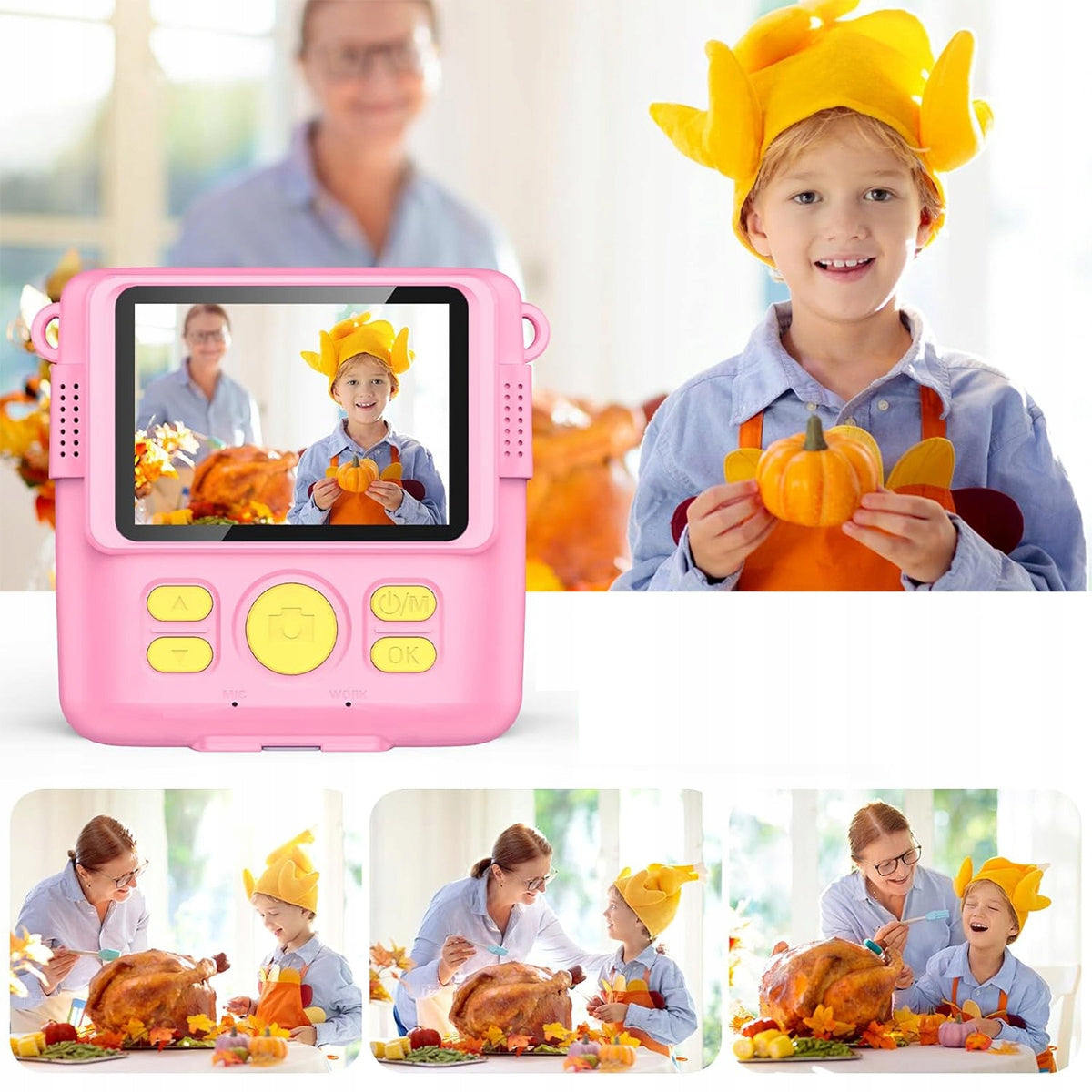 DIGITAL CAMERA FOR CHILDREN WITH INSTANT PRINTER + 3 ROLLS Model 4016858513612