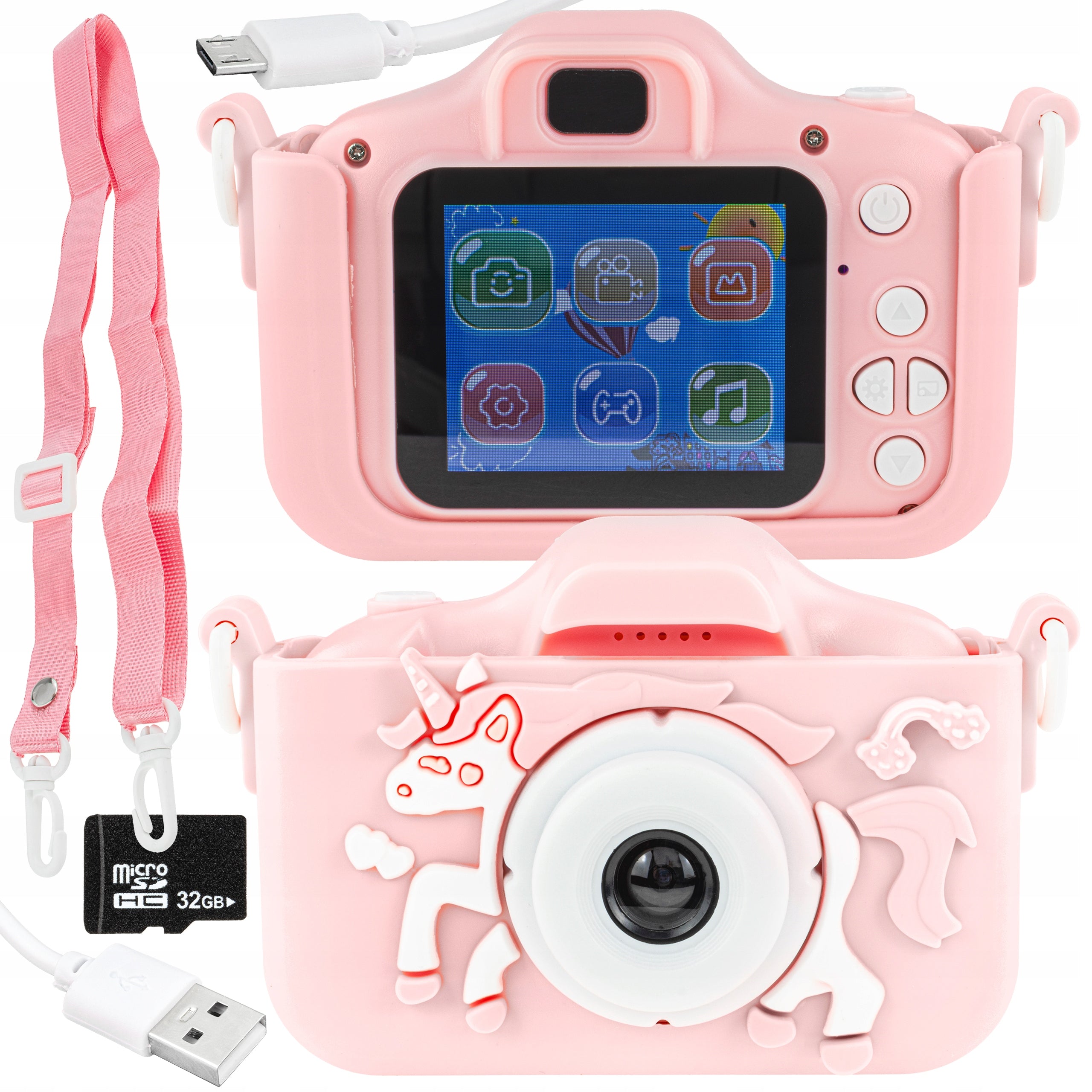 DIGITAL CAMERA FOR KIDS FULL HD 12MPX GAME CAMERA + 32GB CARD SET XXL