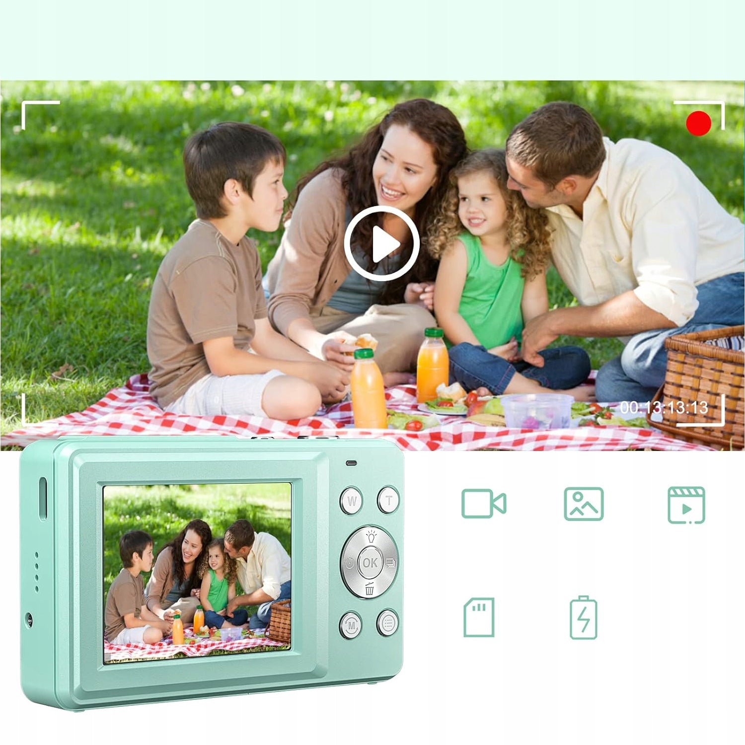 DIGITAL CAMERA HD 1080P 44 MP CARD 32GB 16X DIGITAL ZOOM Brand no brand