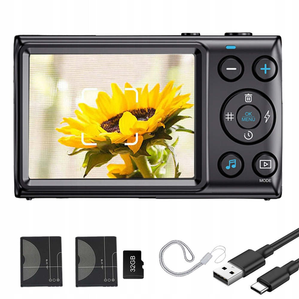 DIGITAL CAMERA HD 4K 64MP FLASH FILLING GIFT