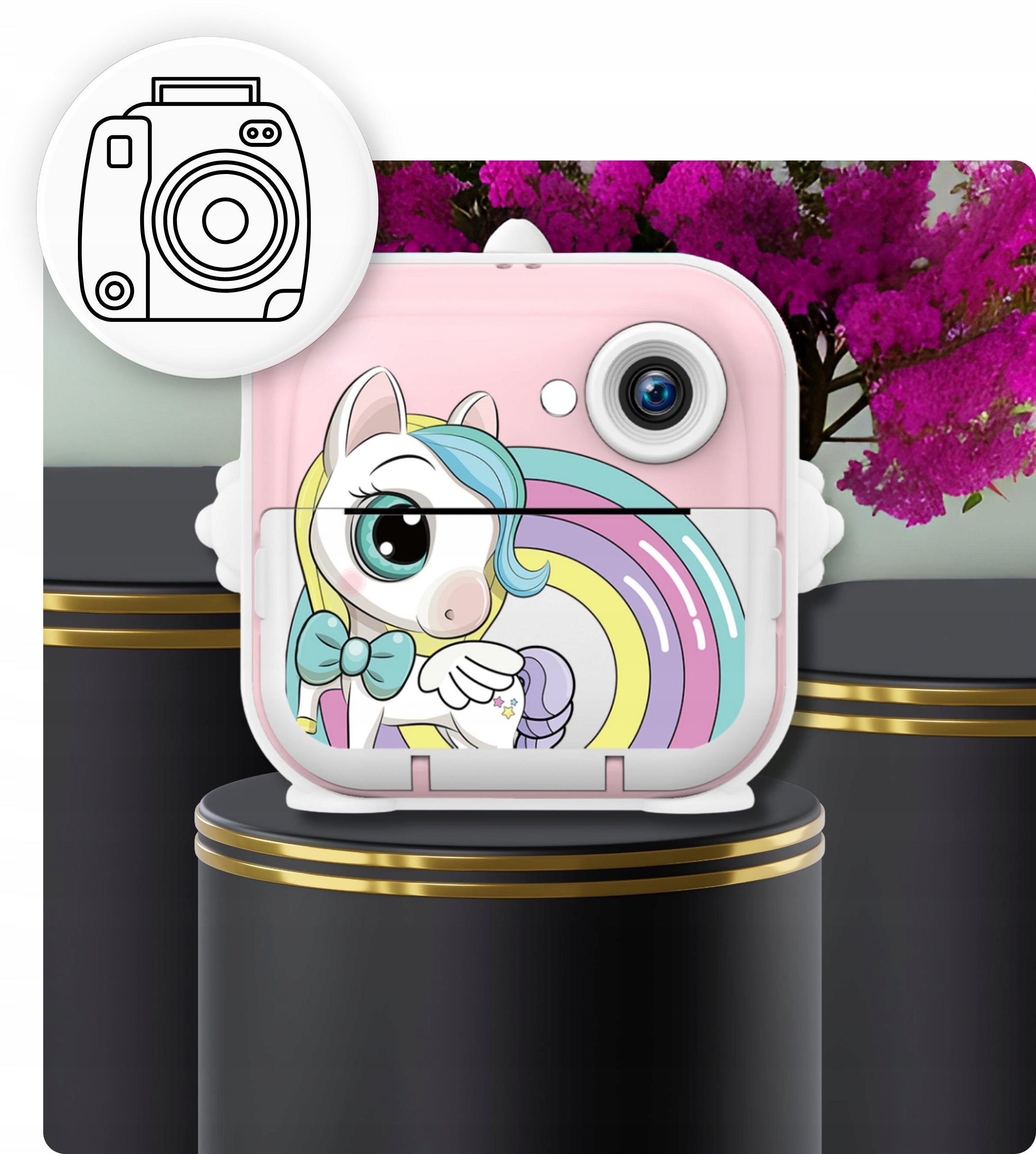 DIGITAL CAMERA INSTANT PRINTER MINI PRINTER camera games kids Brand SF