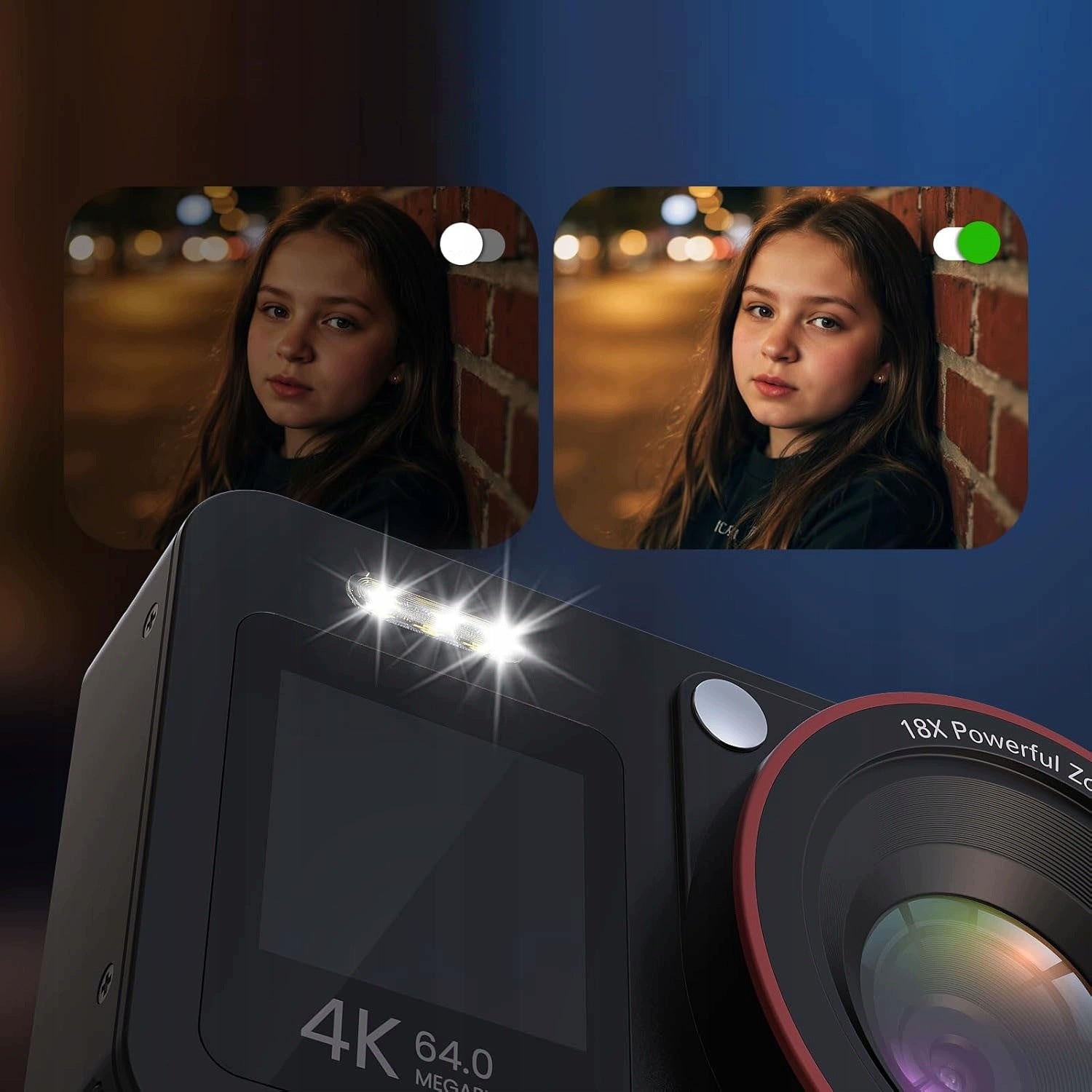 DIGITAL CAMERA PHOTOS 60MP VIDEOS 4K 18X ZOOM ANTISHAKE Brand no brand