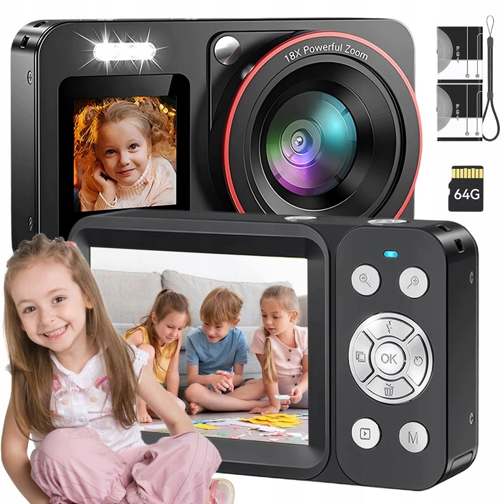 DIGITAL CAMERA PHOTOS 60MP VIDEOS 4K 18X ZOOM ANTISHAKE