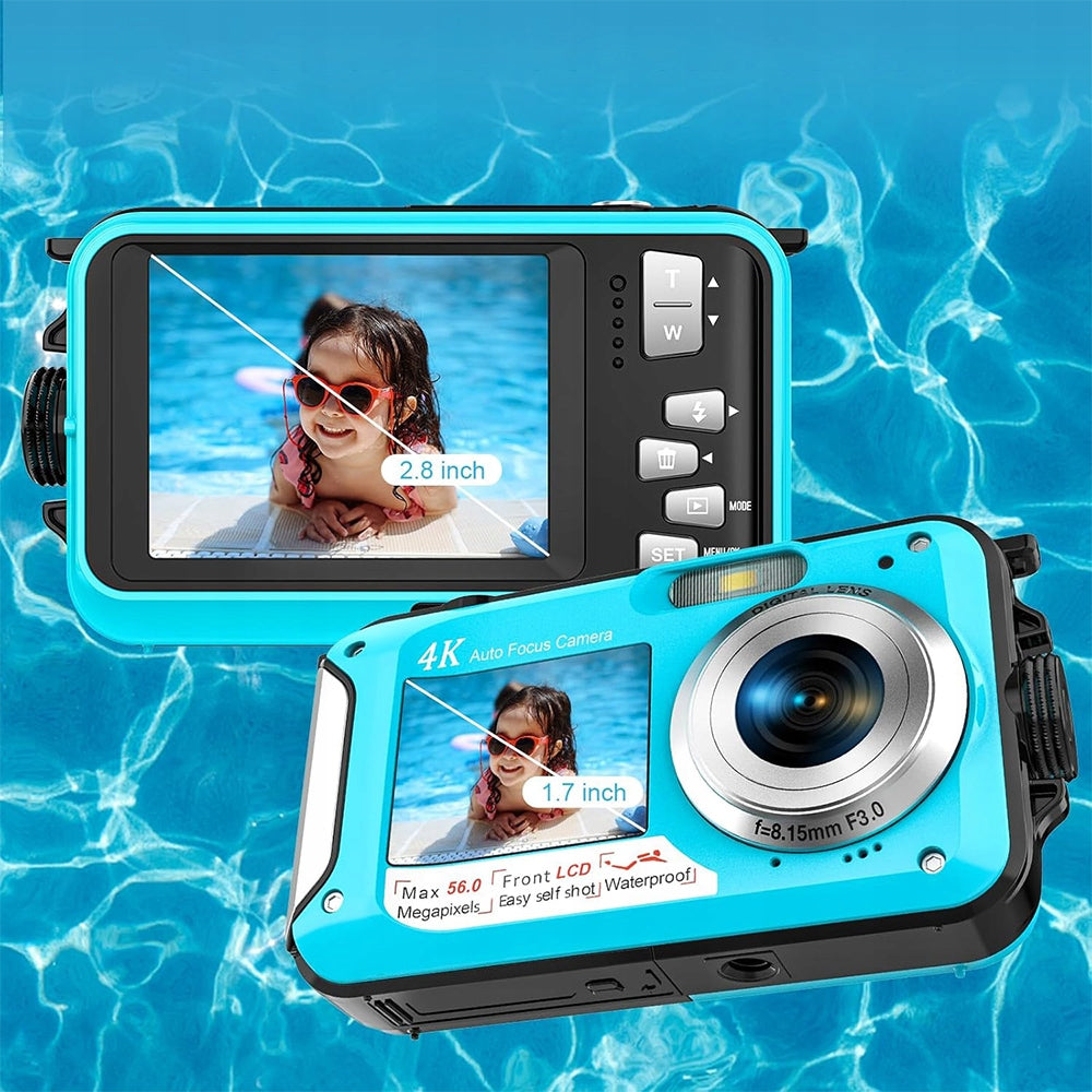 DIGITAL CAMERA, UNDERWATER CAMERA, WATERPROOF, DUAL SCREEN HD 2.7K 48MP Brand no brand