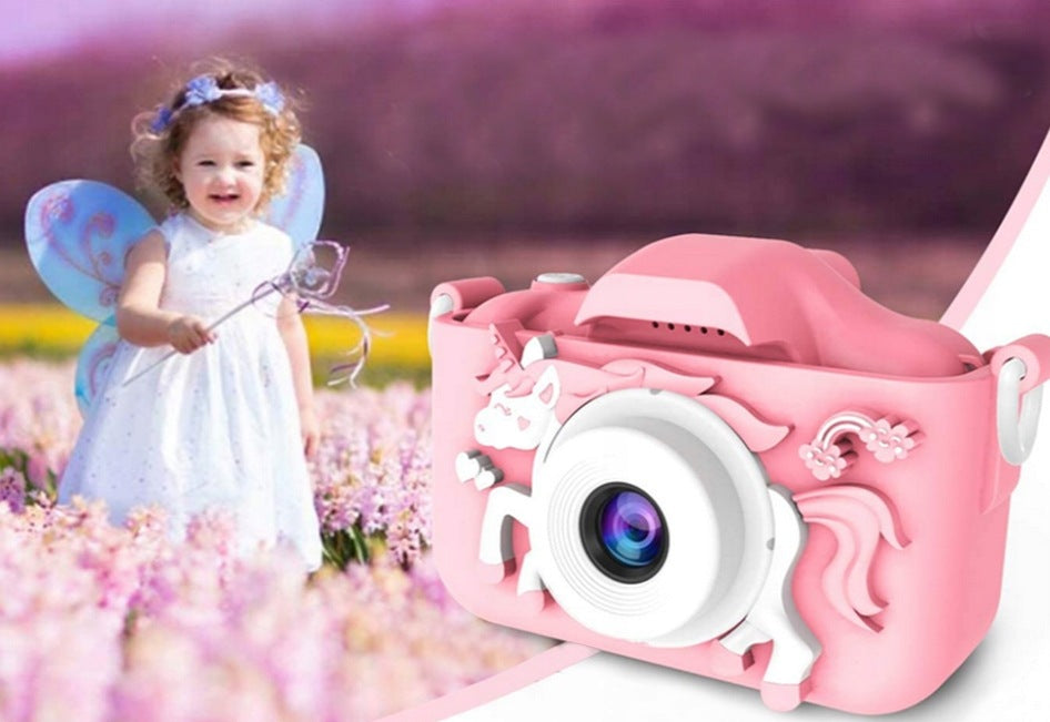 DIGITAL CAMERA UNICORN PINK DIGITAL CAMERA FOR CHILDREN Manufacturer code NA PREZENT HD ETUI SILIKONOWE