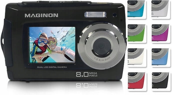 DIGITAL CAMERA WATERPROOF SELFIE SHOCKPROOF HD 14MPX 2X LCD 4XZOOM SD Manufacturer code MAGINON_FUN