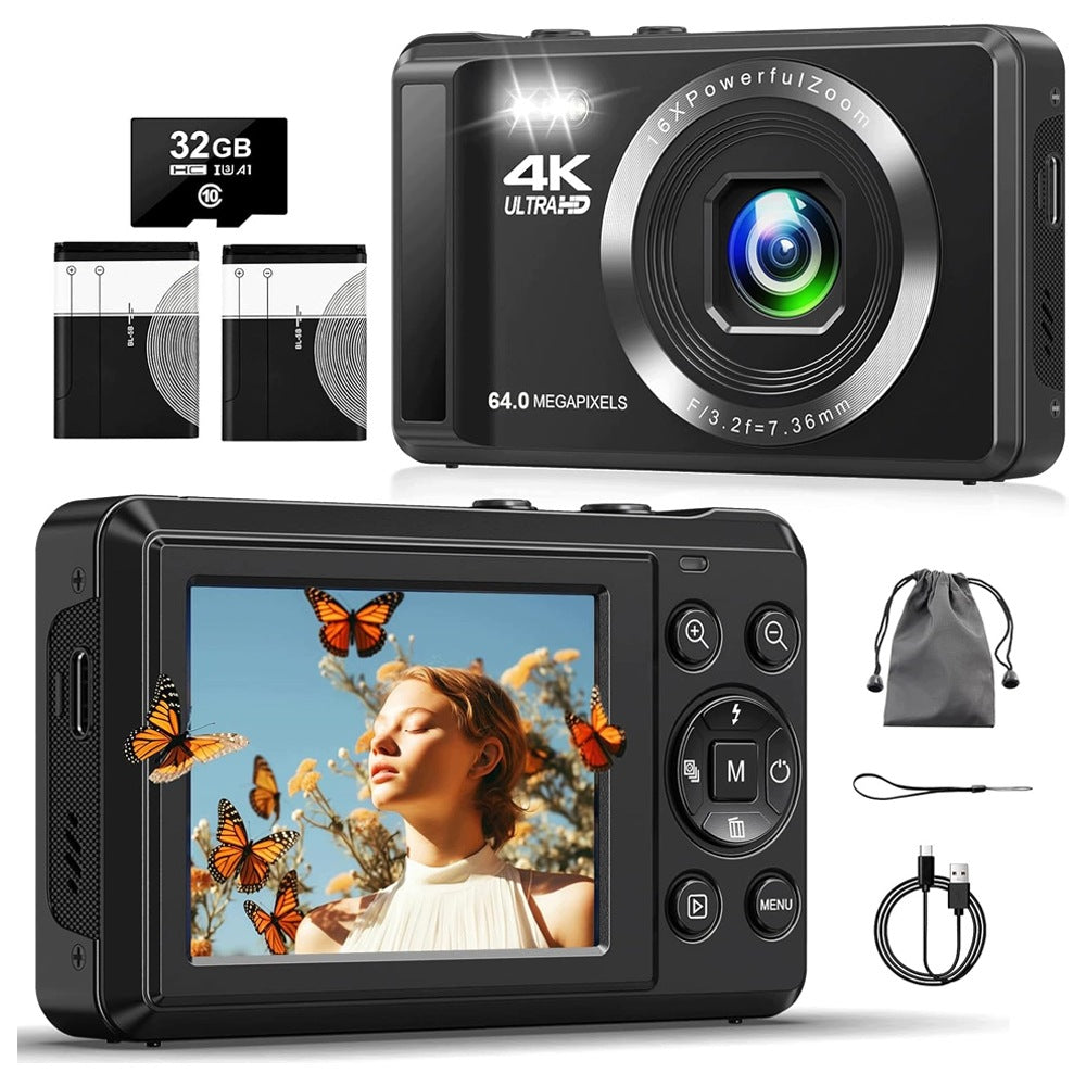 DIGITAL CAMERA WITH AUTOMATIC FOCUS AND 16X 32GB ZOOM