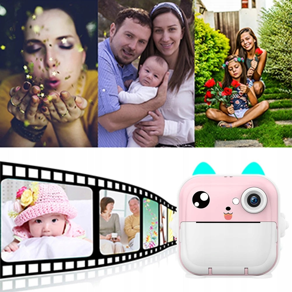 DIGITAL CAMERA WITH PRINTER FOR CHILDREN GAMES ROLLERS BLUE Manufacturer code 06592N