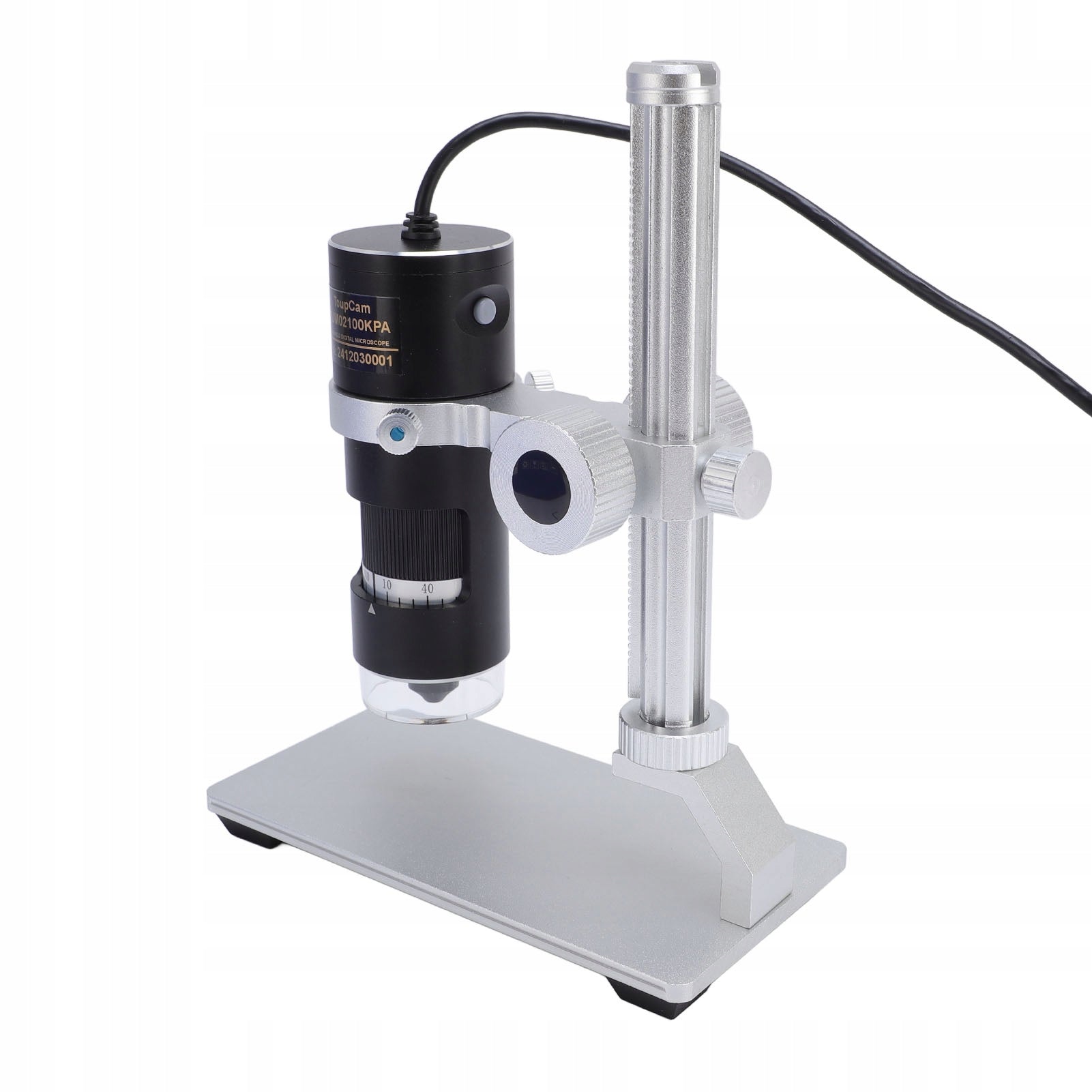 DIGITAL CAMERA WITH USB MICROSCOPE, 10X-280X MAGNIFICATION WITH VR STAND