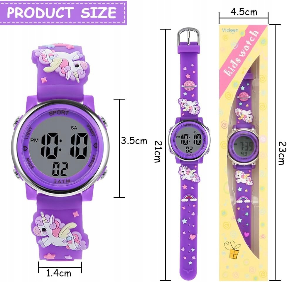 DIGITAL CHILDREN'S WATCH UNICORN LED 7 COLORS 3-12 YEARS Brand no brand