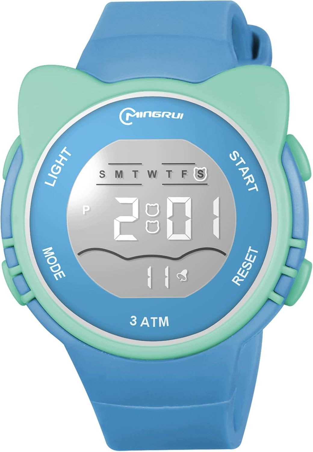 DIGITAL CHILDREN'S WATCH WATERPROOF SILICONE CAT SPORT