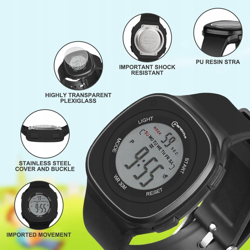 DIGITAL CHILDREN'S WATCH WATERPROOF SPORTS LED ALARM Brand no brand