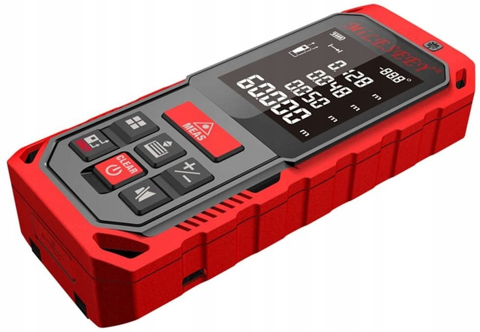 DIGITAL DISTANCE METER LASER RANGEFINDER 60 METERS WATERPROOF IP65 LCD Batteries included yes