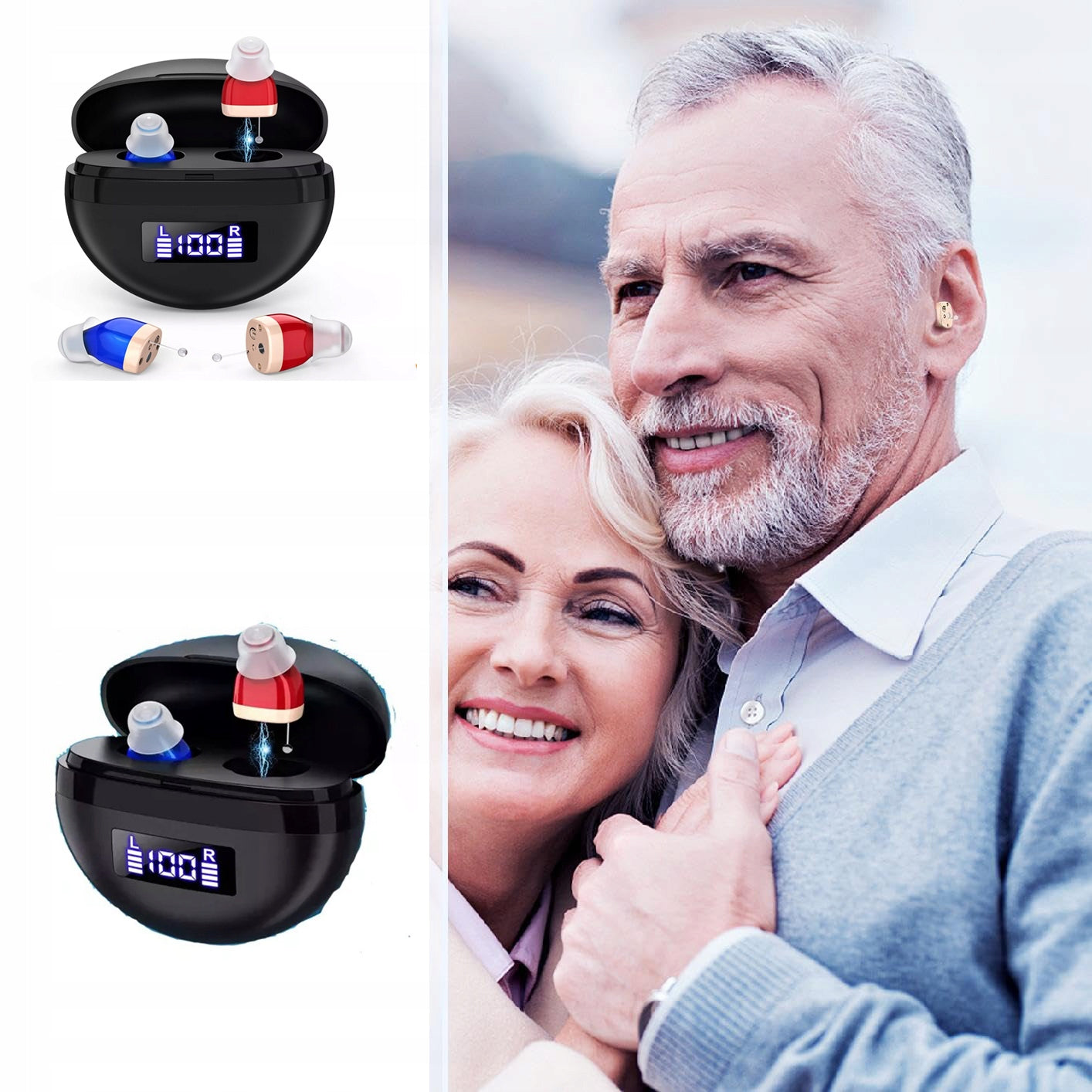DIGITAL EAR HEARING AMPLIFIER, NOISE CANCELLATION AMPLIFYING HEADPHONES Packaging status original