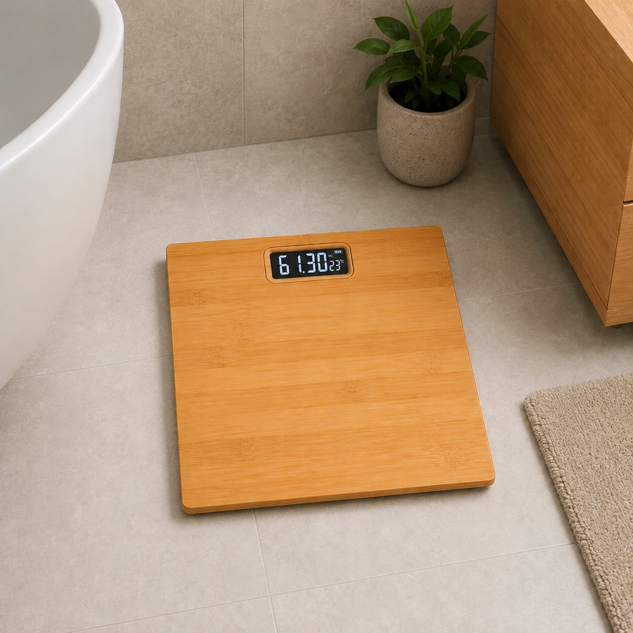 DIGITAL ELECTRONIC BATHROOM SCALE 180KG LCD PRECISION SLIM BATTERIES Manufacturer code WAGA ŁAZIENKOWA